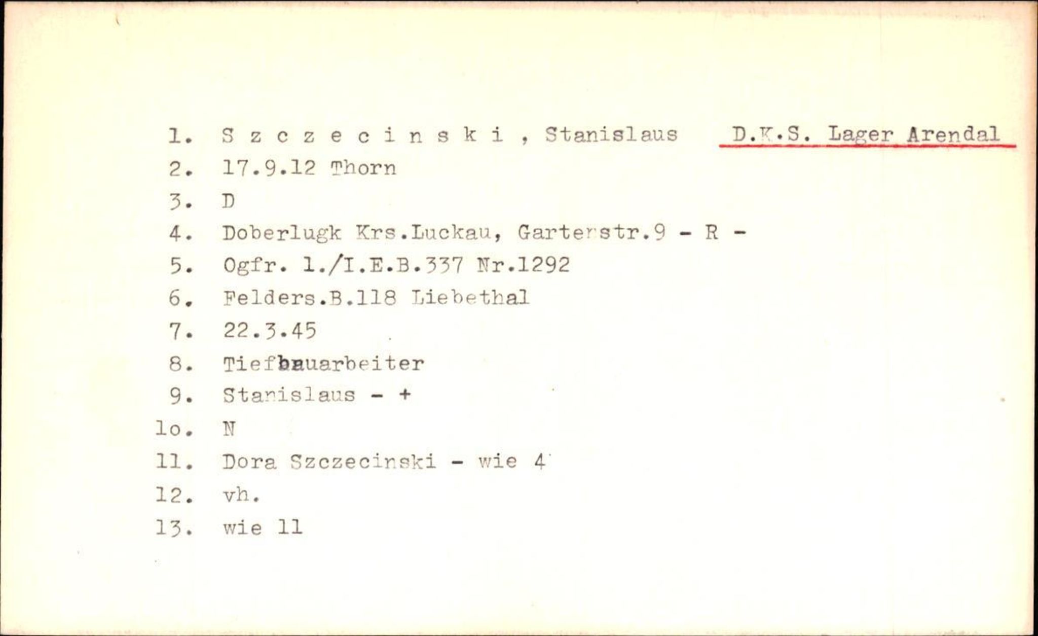 Hjemsendte tyskere , RA/RAFA-6487/D/Da/L0005: Seibert-Zychlinzki, 1945-1947, p. 308