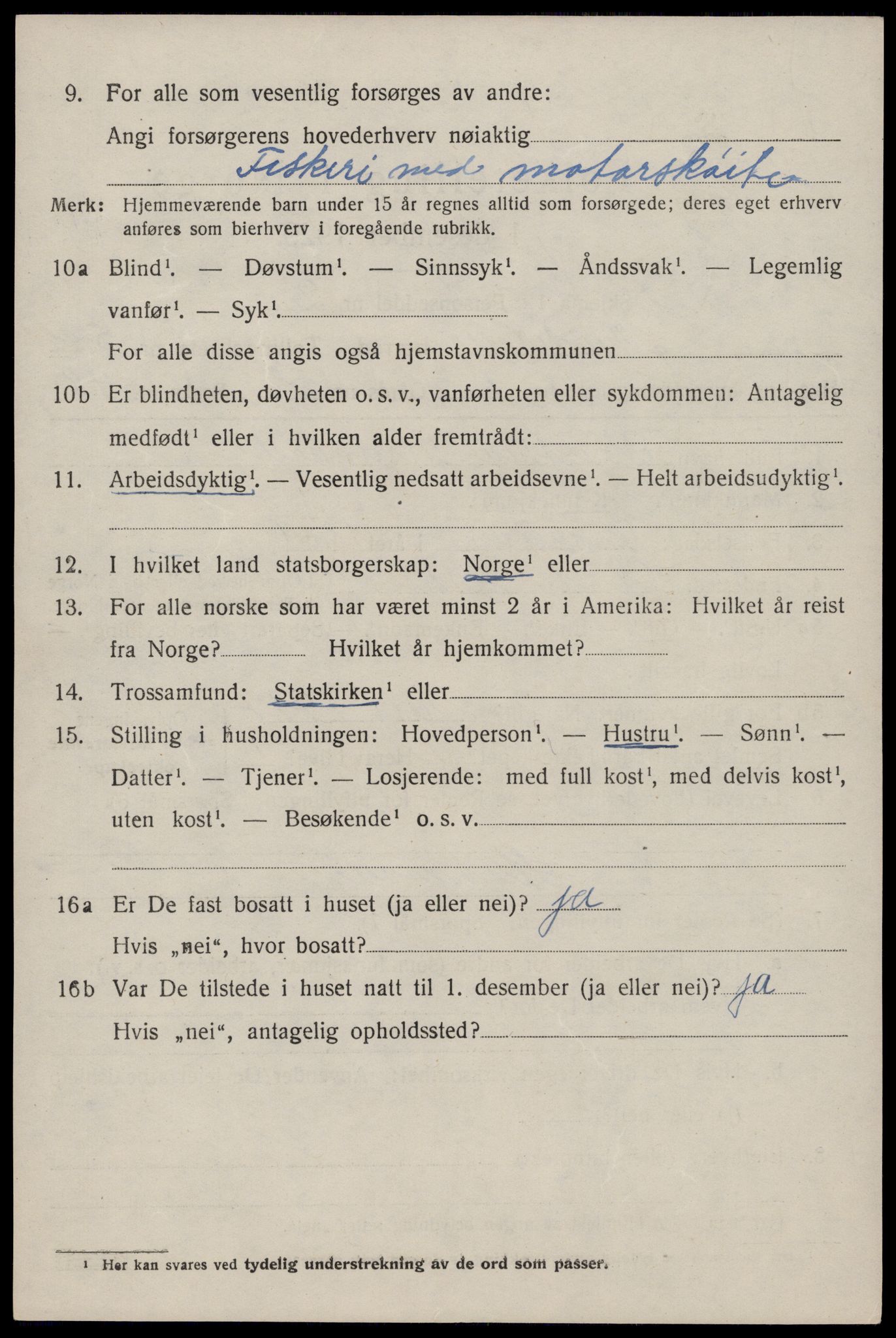 SAST, 1920 census for Skudenes, 1920, p. 4001