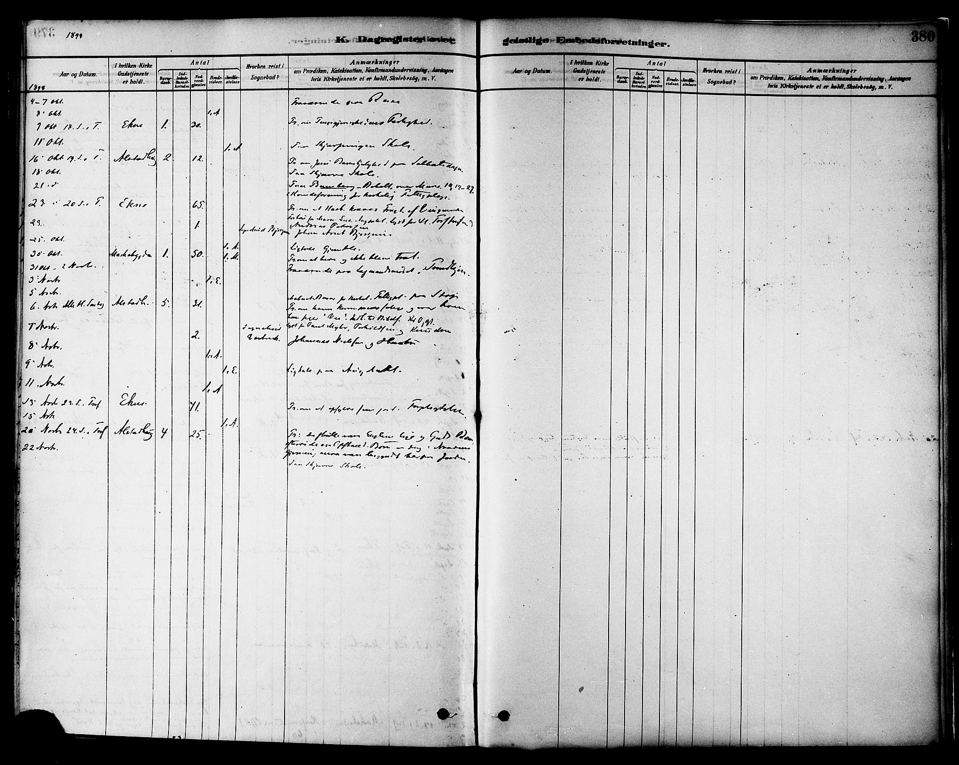 Ministerialprotokoller, klokkerbøker og fødselsregistre - Nord-Trøndelag, AV/SAT-A-1458/717/L0159: Parish register (official) no. 717A09, 1878-1898, p. 380