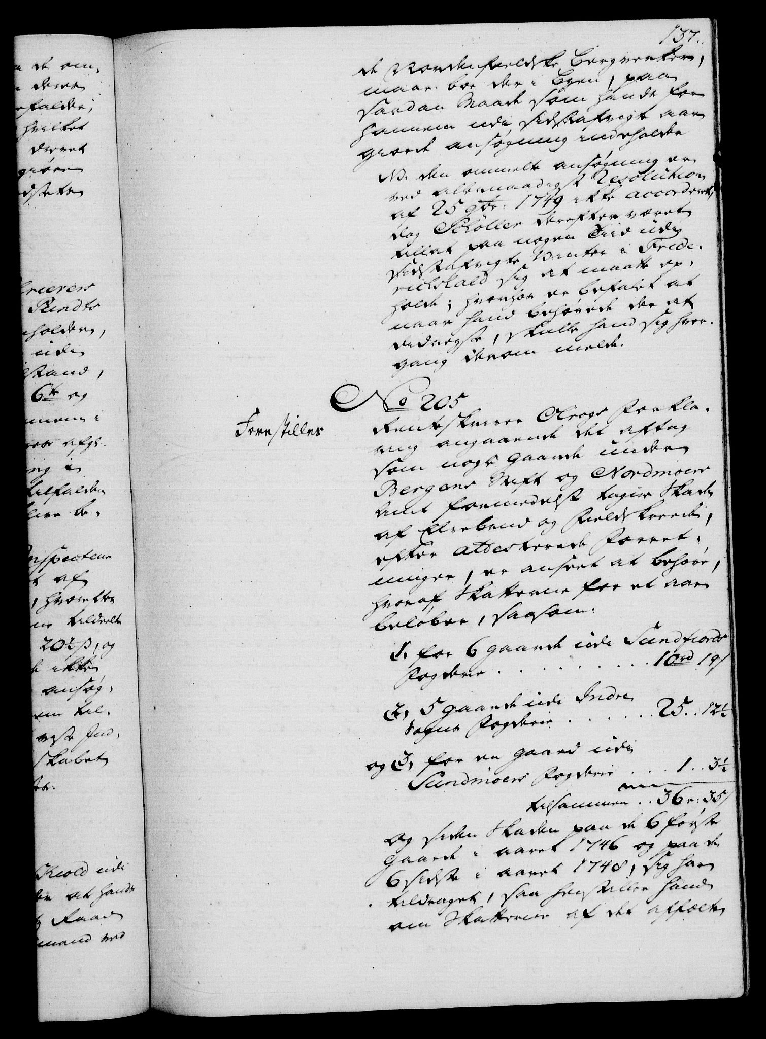 Rentekammeret, Kammerkanselliet, AV/RA-EA-3111/G/Gh/Gha/L0030: Norsk ekstraktmemorialprotokoll (merket RK 53.75), 1749-1751, p. 137
