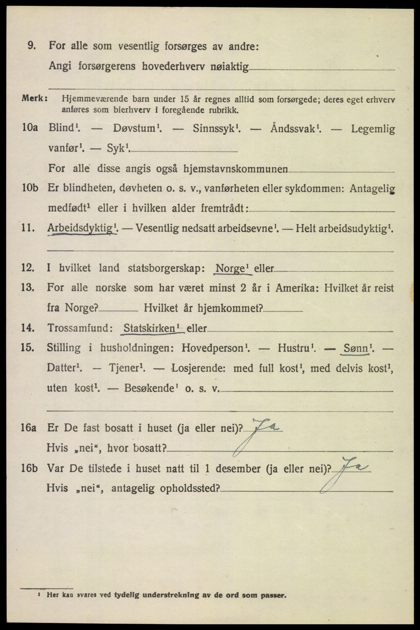 SAH, 1920 census for Sør-Fron, 1920, p. 6020