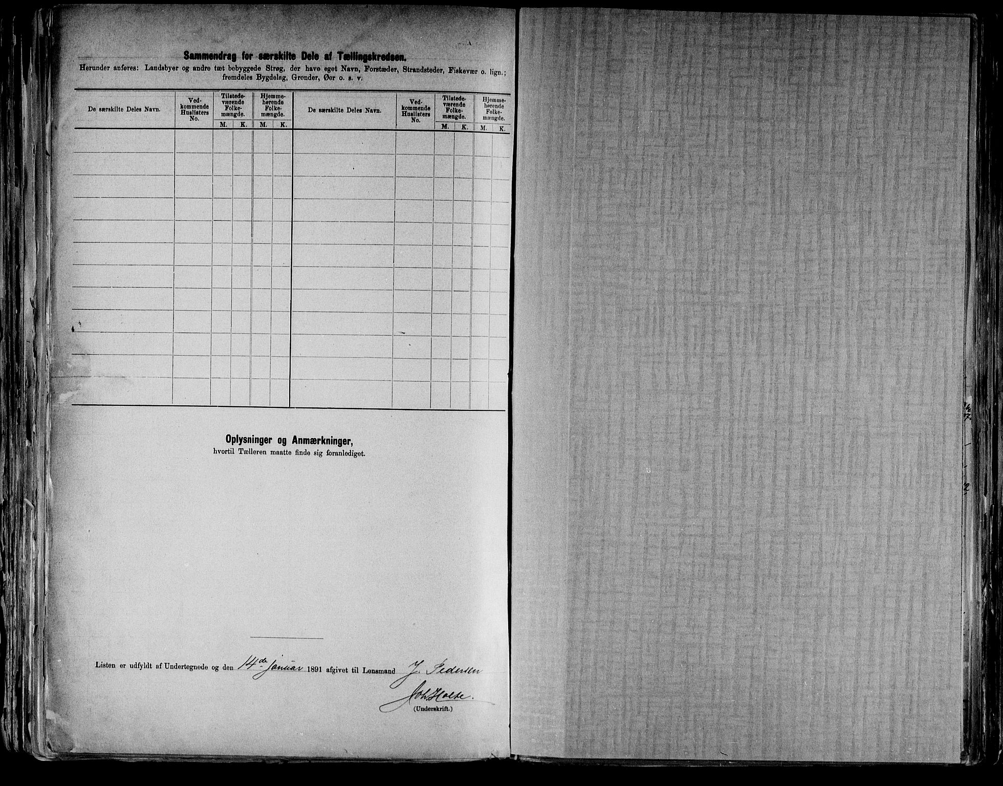 RA, 1891 census for 0417 Stange, 1891, p. 42