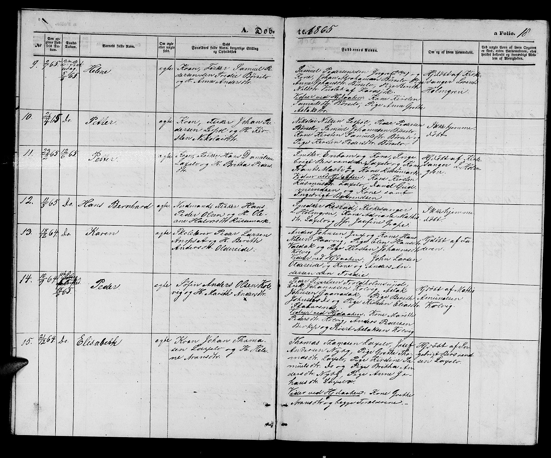 Kistrand/Porsanger sokneprestembete, AV/SATØ-S-1351/H/Hb/L0002.klokk: Parish register (copy) no. 2, 1862-1873, p. 18