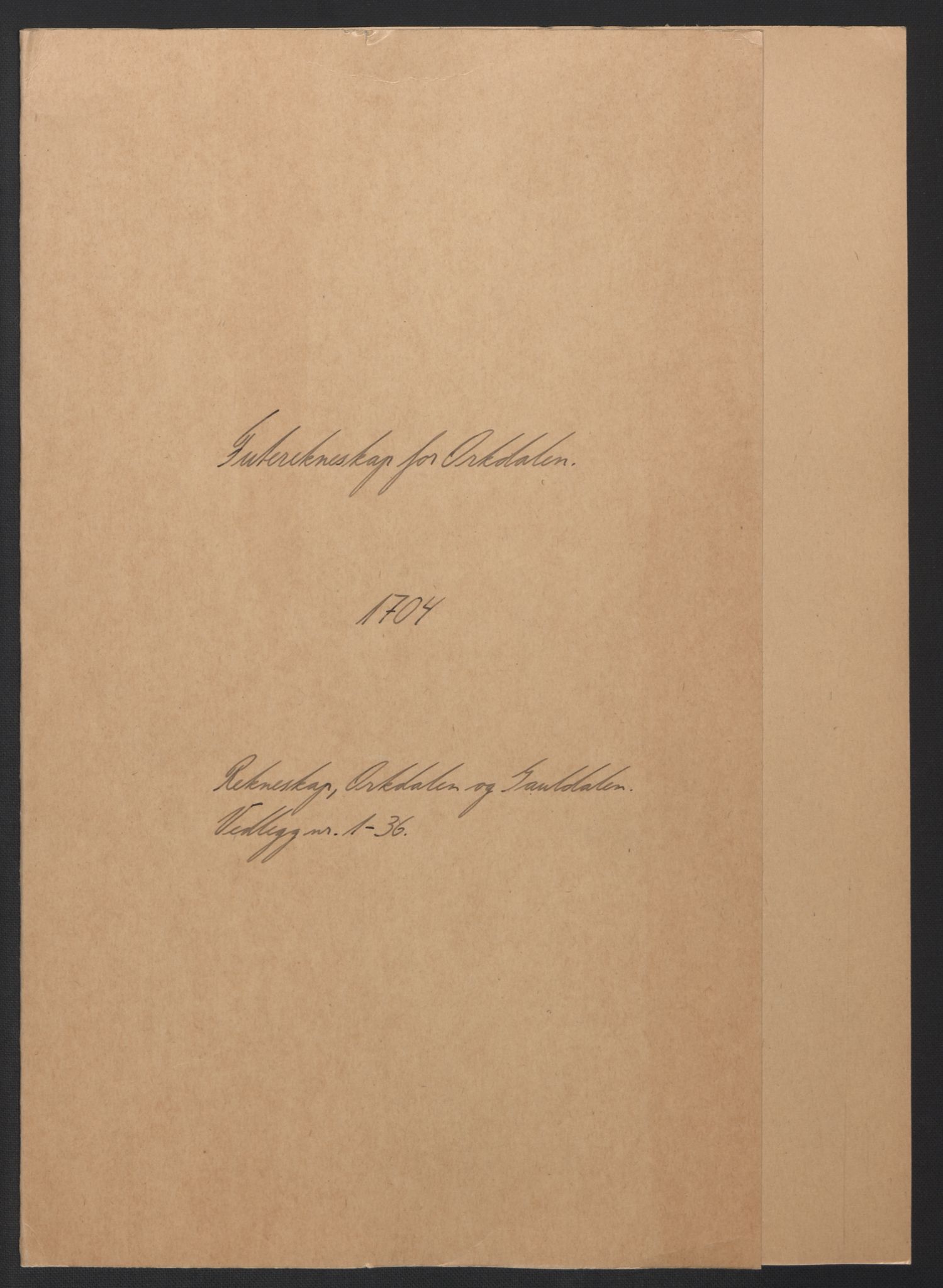 Rentekammeret inntil 1814, Reviderte regnskaper, Fogderegnskap, RA/EA-4092/R60/L3954: Fogderegnskap Orkdal og Gauldal, 1704, p. 2