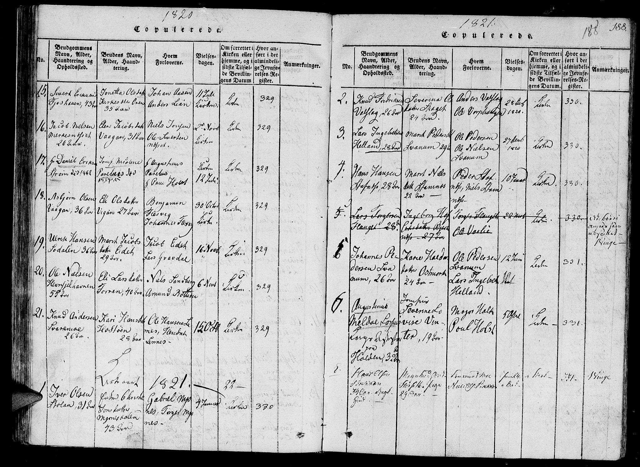 Ministerialprotokoller, klokkerbøker og fødselsregistre - Sør-Trøndelag, SAT/A-1456/630/L0491: Parish register (official) no. 630A04, 1818-1830, p. 188