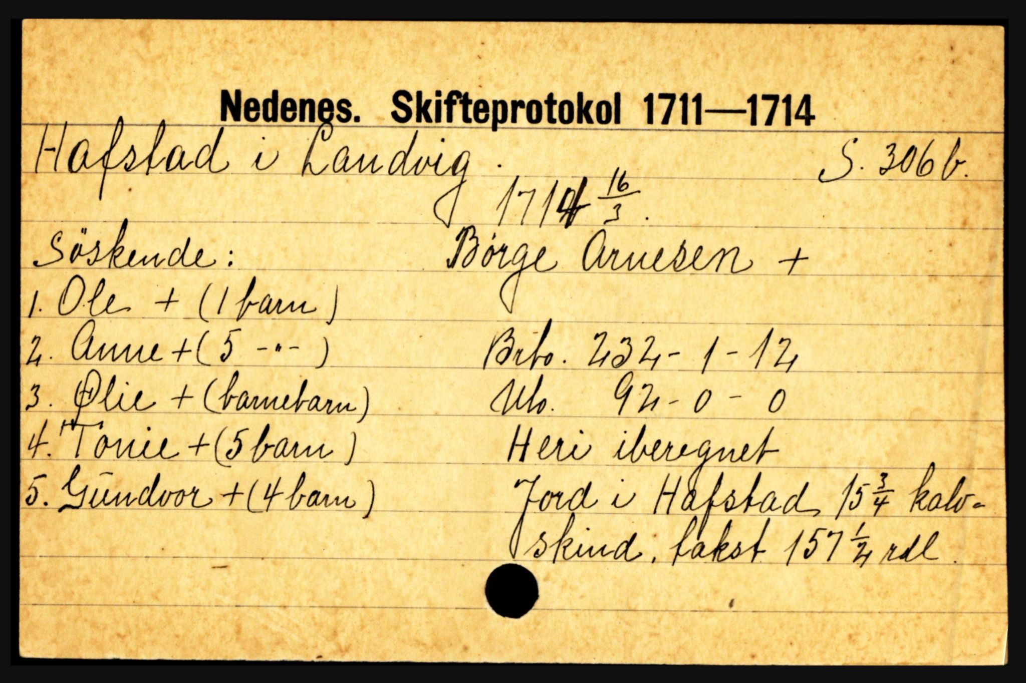 Nedenes sorenskriveri før 1824, AV/SAK-1221-0007/H, p. 10761