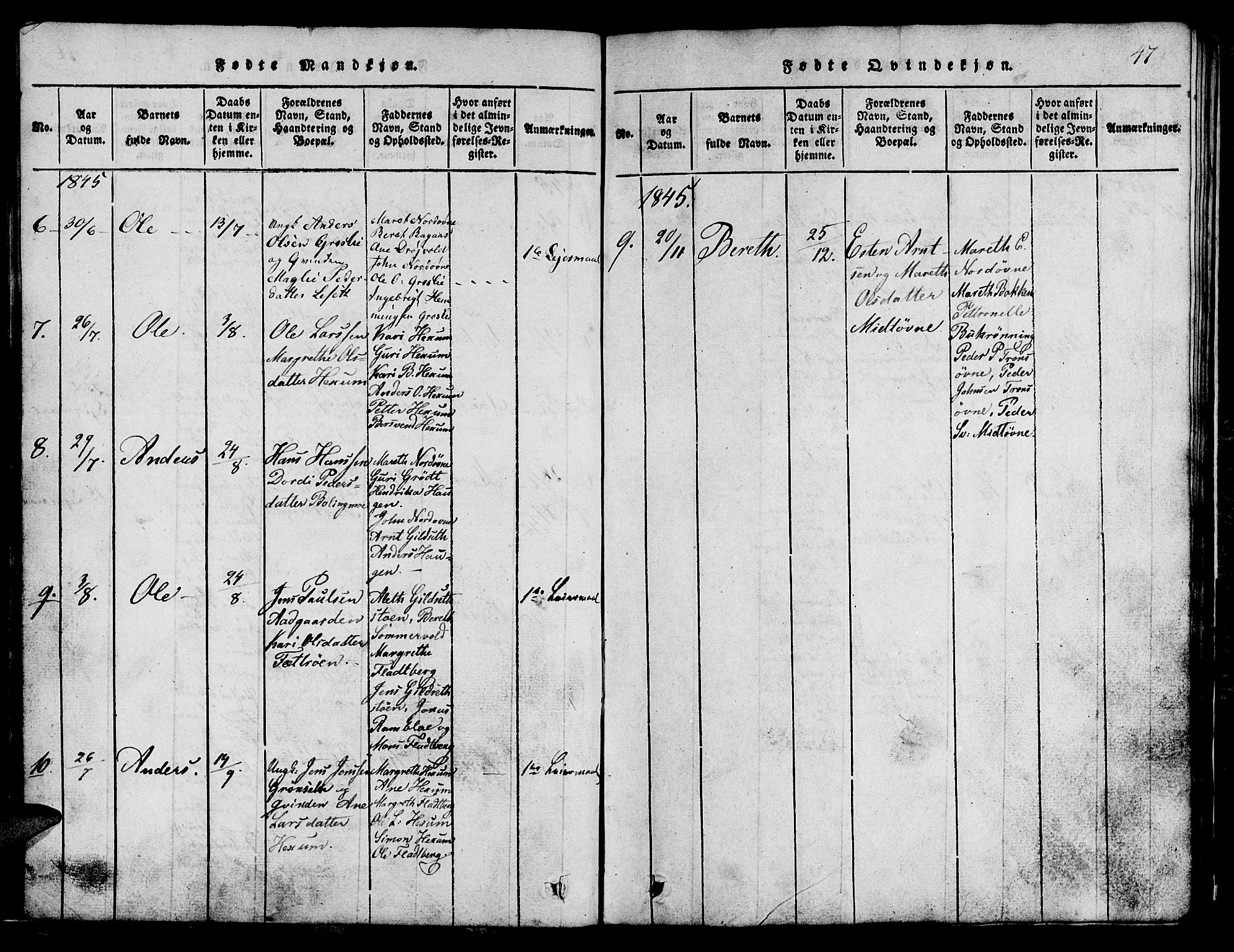 Ministerialprotokoller, klokkerbøker og fødselsregistre - Sør-Trøndelag, AV/SAT-A-1456/685/L0976: Parish register (copy) no. 685C01, 1817-1878, p. 47