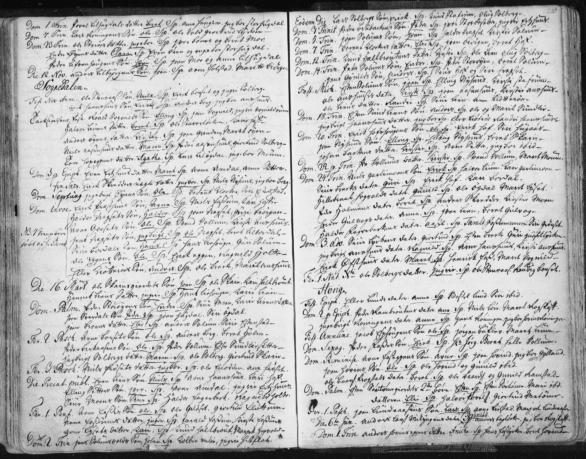 Ministerialprotokoller, klokkerbøker og fødselsregistre - Sør-Trøndelag, AV/SAT-A-1456/687/L0991: Parish register (official) no. 687A02, 1747-1790, p. 210