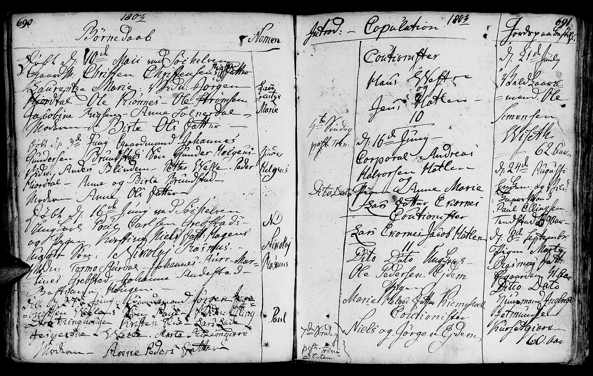 Ministerialprotokoller, klokkerbøker og fødselsregistre - Møre og Romsdal, AV/SAT-A-1454/522/L0308: Parish register (official) no. 522A03, 1773-1809, p. 690-691