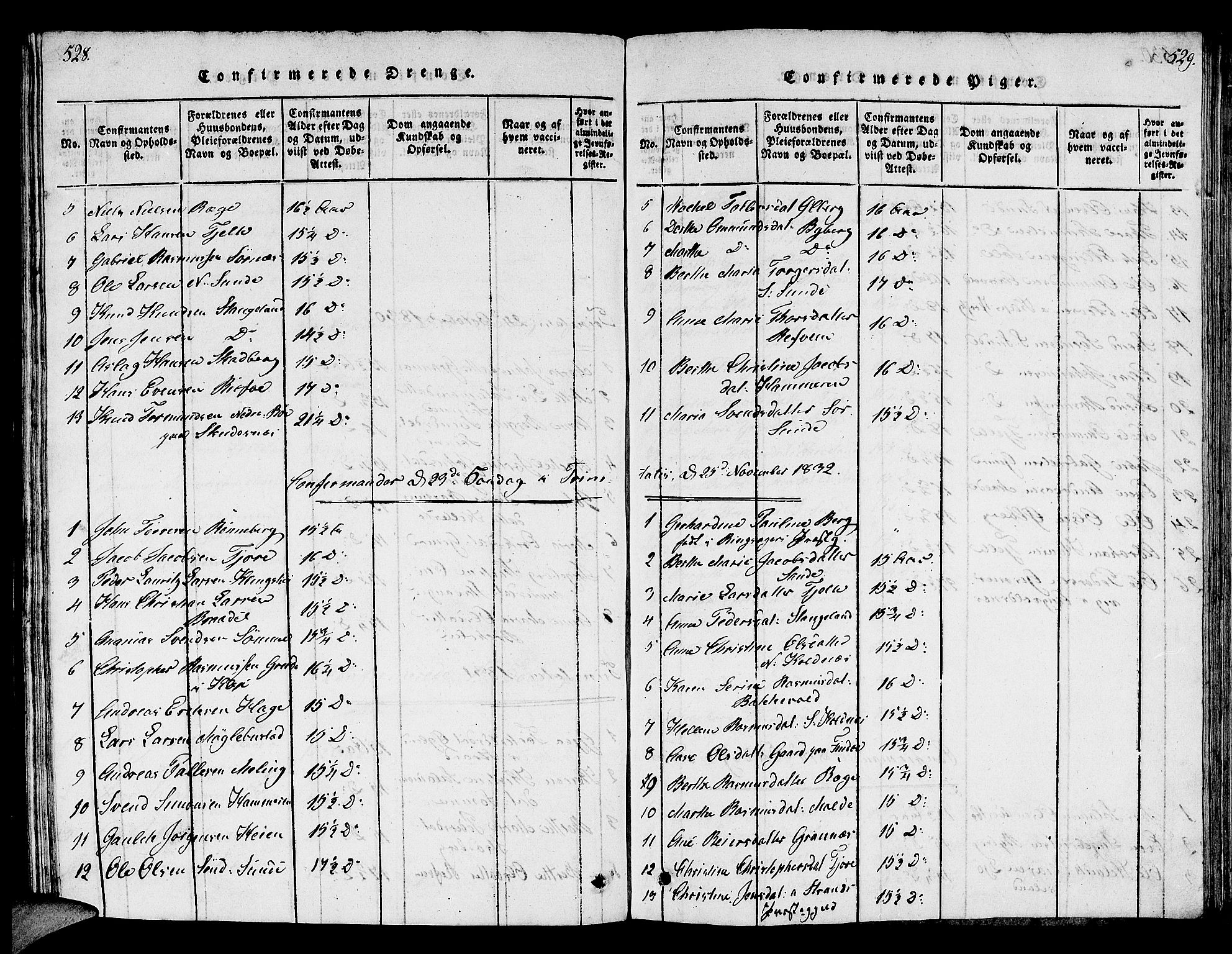 Håland sokneprestkontor, AV/SAST-A-101802/001/30BB/L0001: Parish register (copy) no. B 1, 1815-1845, p. 528-529