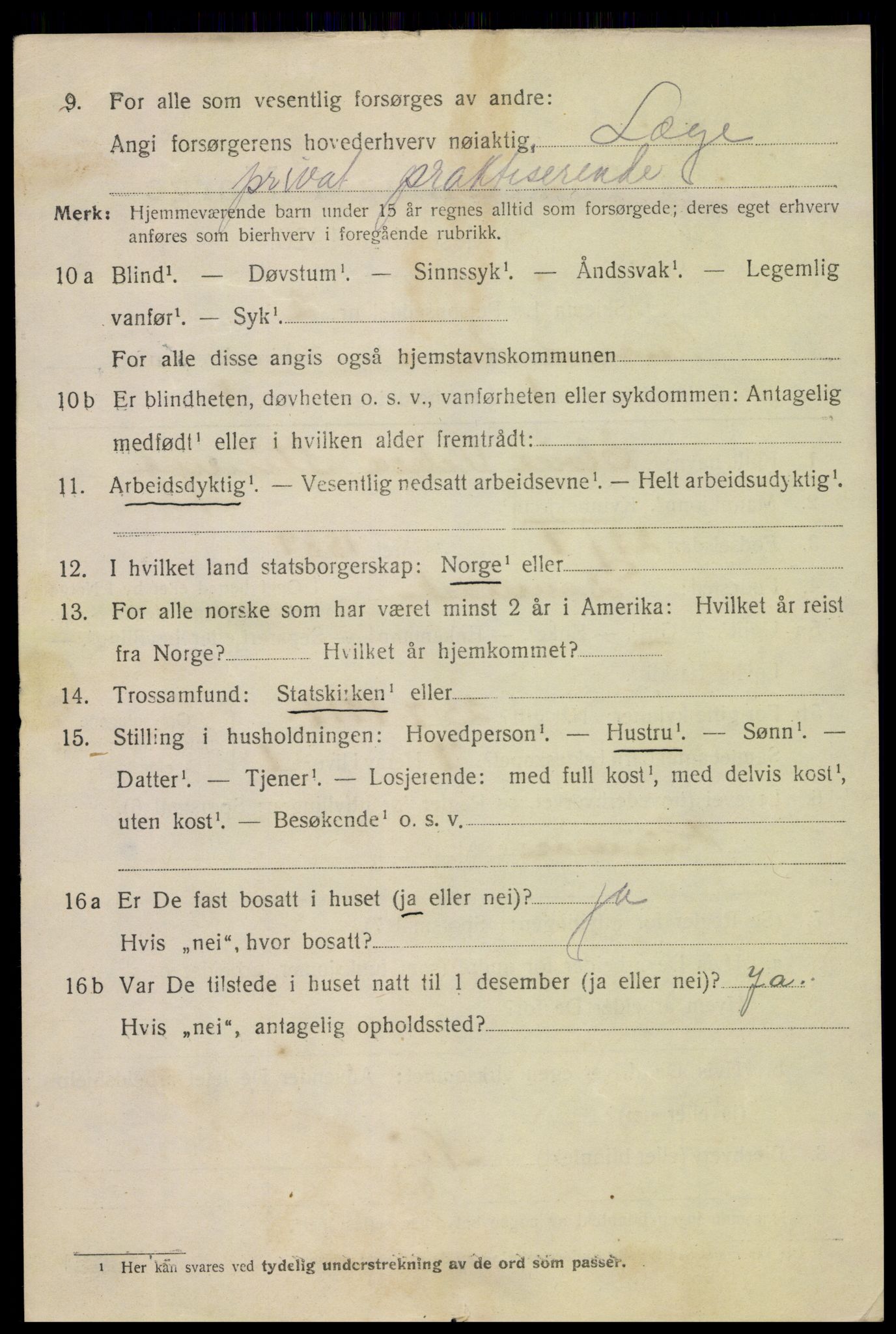 SAK, 1920 census for Kristiansand, 1920, p. 34844