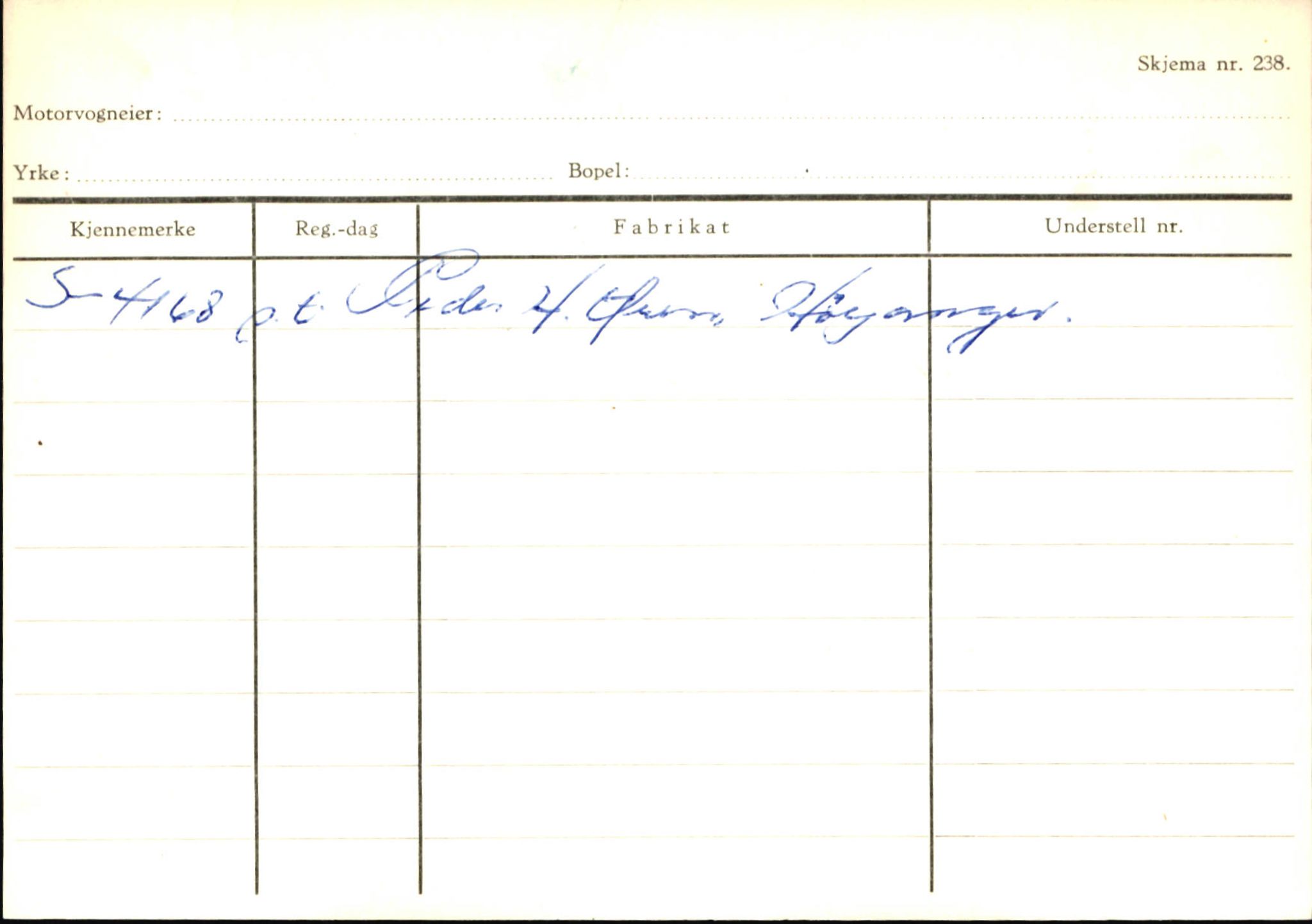 Statens vegvesen, Sogn og Fjordane vegkontor, SAB/A-5301/4/F/L0146: Registerkort Årdal R-Å samt diverse kort, 1945-1975, p. 1399