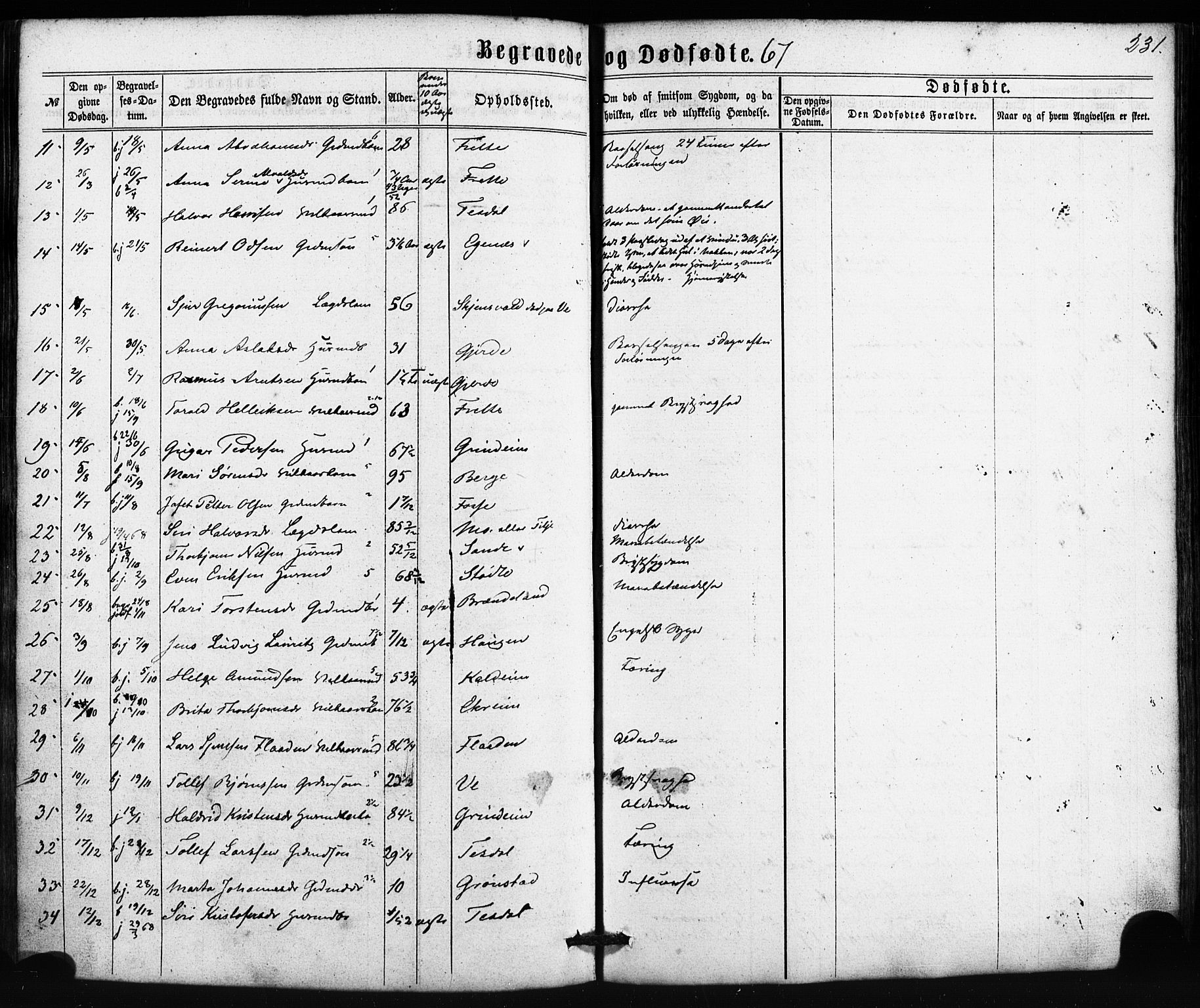 Etne sokneprestembete, AV/SAB-A-75001/H/Haa: Parish register (official) no. A 9, 1862-1878, p. 231