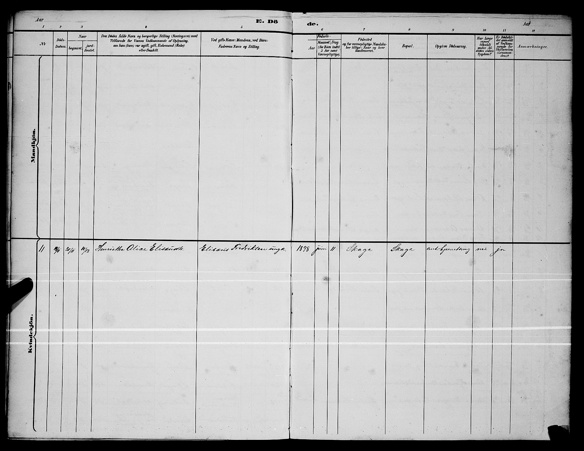 Ministerialprotokoller, klokkerbøker og fødselsregistre - Nordland, SAT/A-1459/836/L0537: Parish register (copy) no. 836C01, 1892-1900