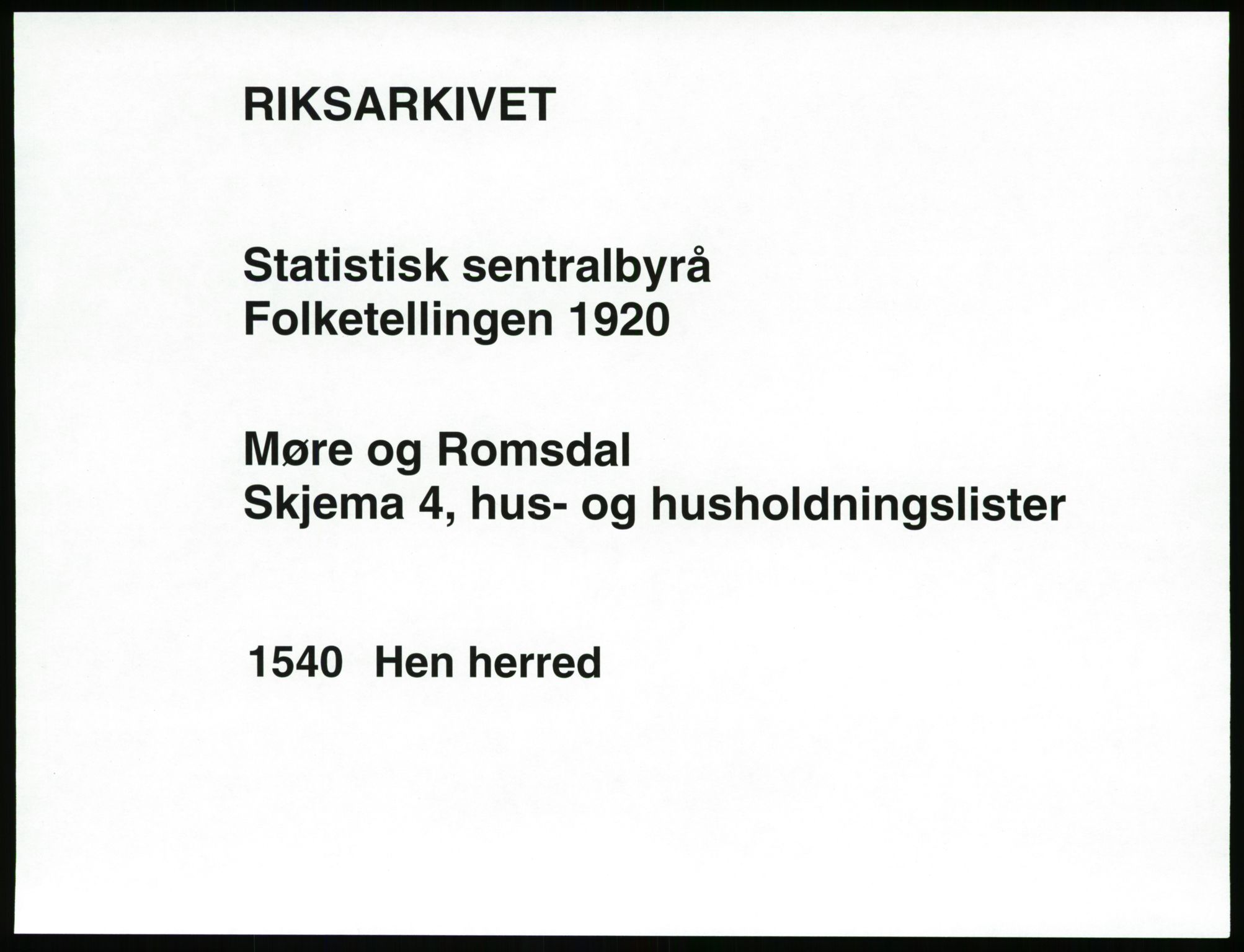 SAT, 1920 census for Hen, 1920, p. 22