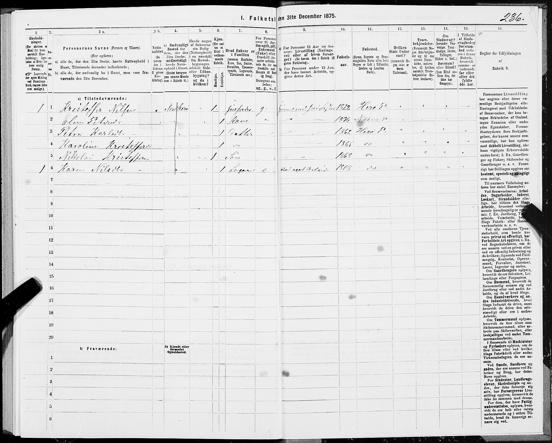 SAT, 1875 census for 1818P Herøy, 1875, p. 3236