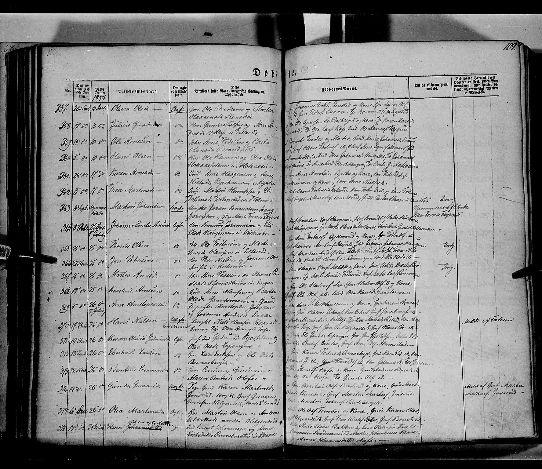 Grue prestekontor, SAH/PREST-036/H/Ha/Haa/L0008: Parish register (official) no. 8, 1847-1858, p. 109