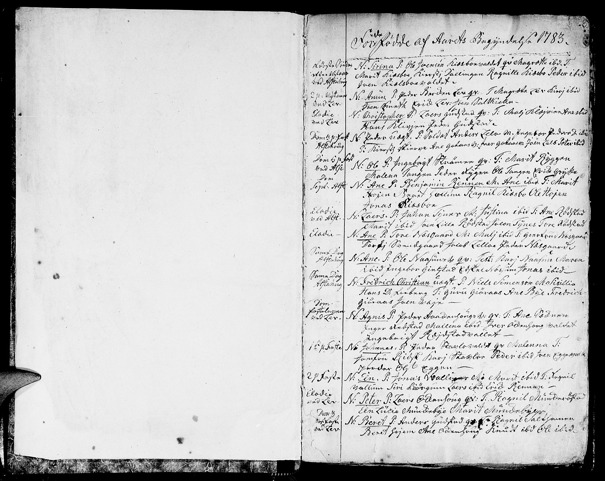 Ministerialprotokoller, klokkerbøker og fødselsregistre - Nord-Trøndelag, SAT/A-1458/717/L0142: Parish register (official) no. 717A02 /1, 1783-1809, p. 2