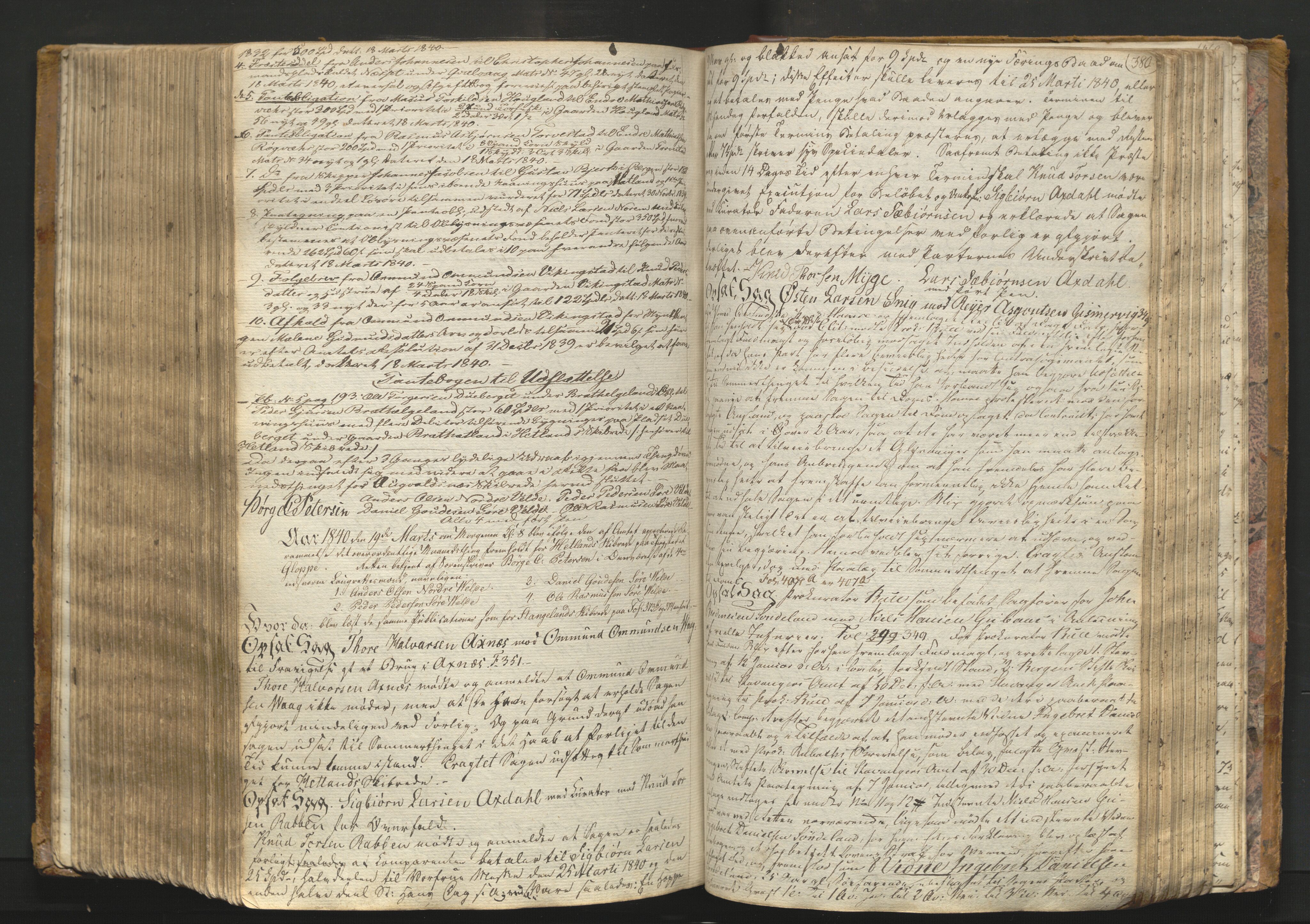 Karmsund sorenskriveri, AV/SAST-A-100311/01/I/IA/IAB/L0003: TINGBOK, 1833-1841, p. 379b-380a