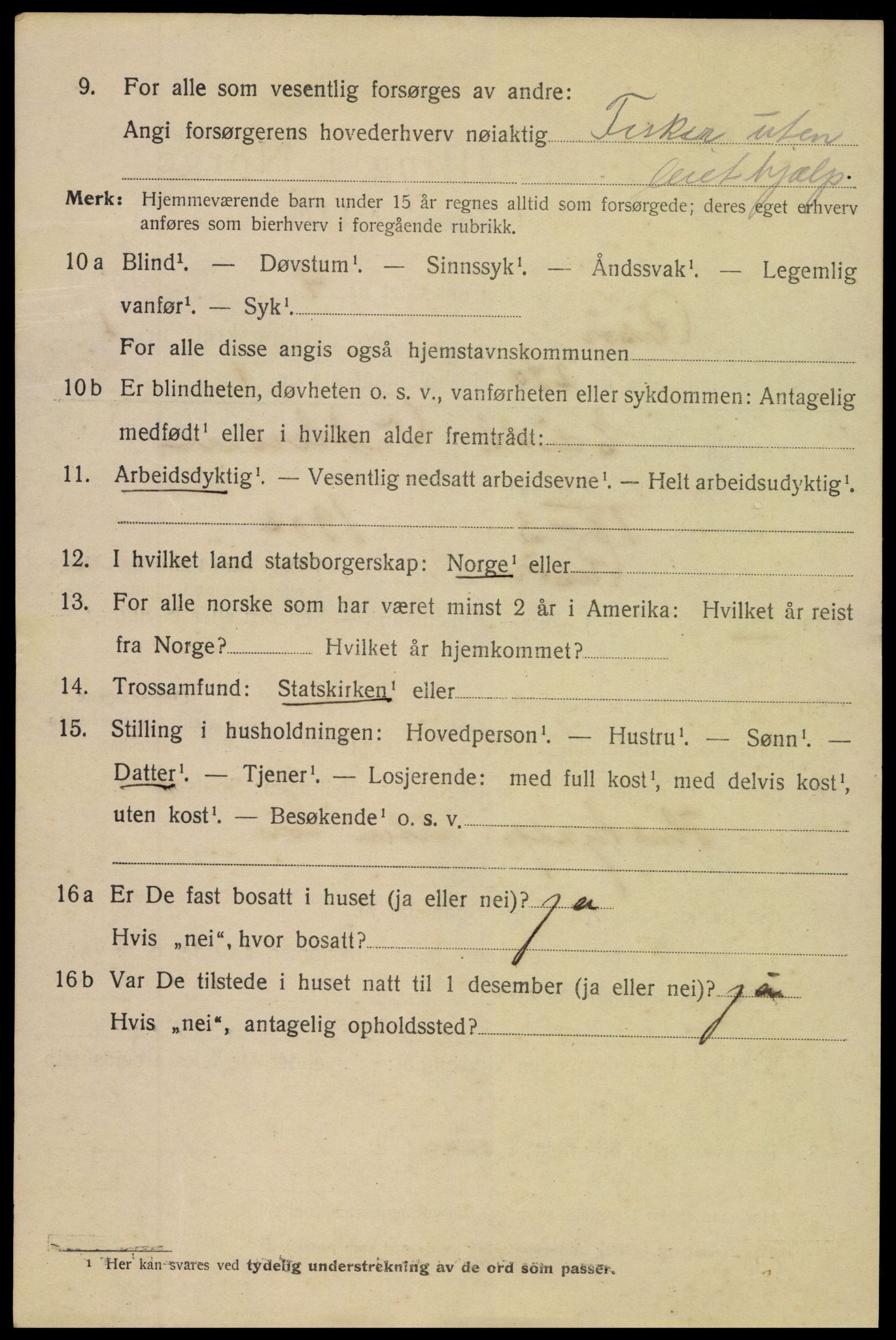 SAK, 1920 census for Risør, 1920, p. 5490