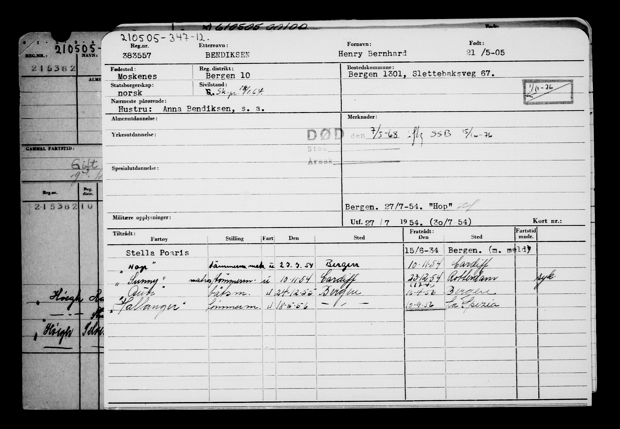 Direktoratet for sjømenn, AV/RA-S-3545/G/Gb/L0059: Hovedkort, 1905, p. 227