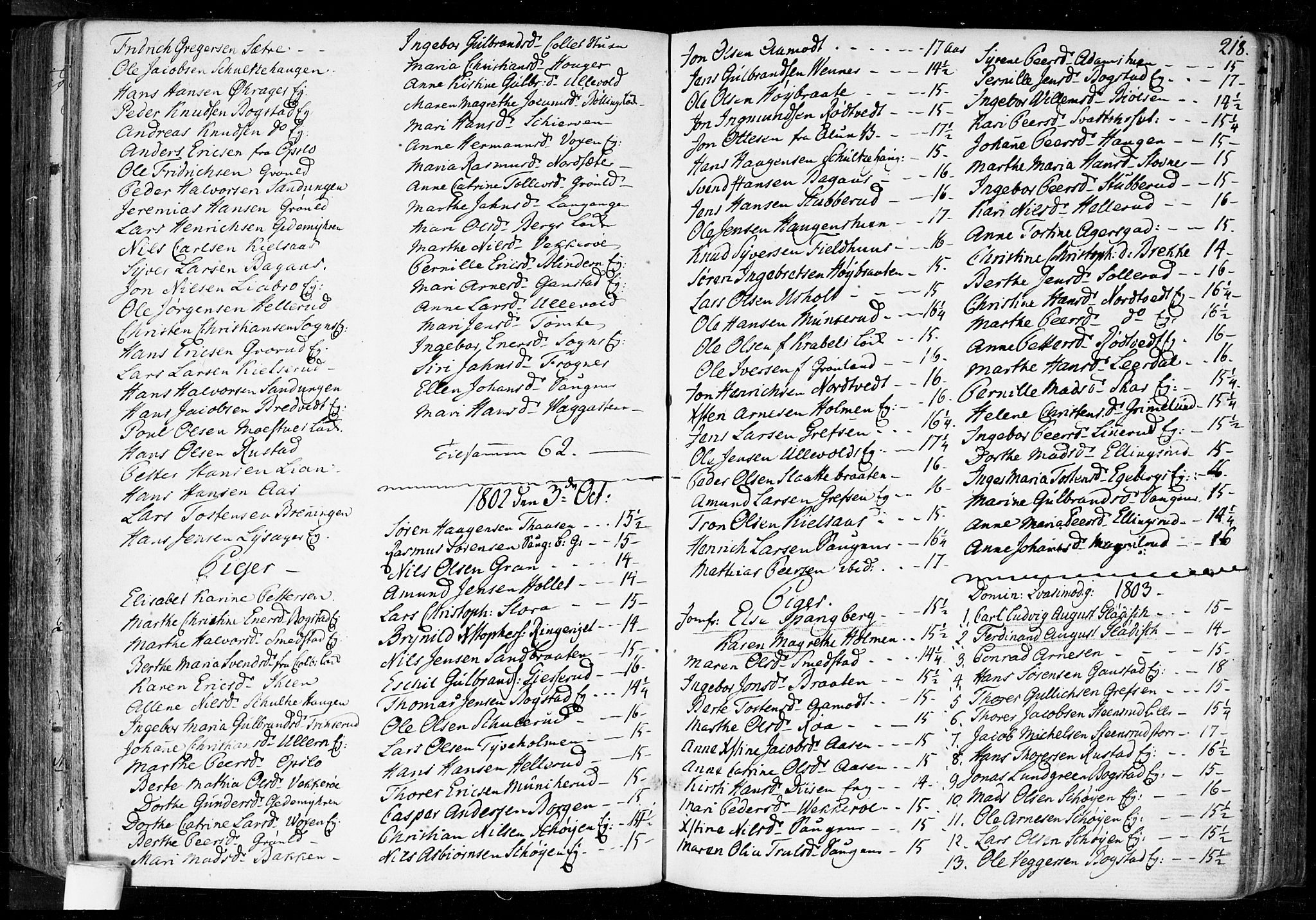 Aker prestekontor kirkebøker, SAO/A-10861/F/L0010: Parish register (official) no. 10, 1786-1809, p. 218
