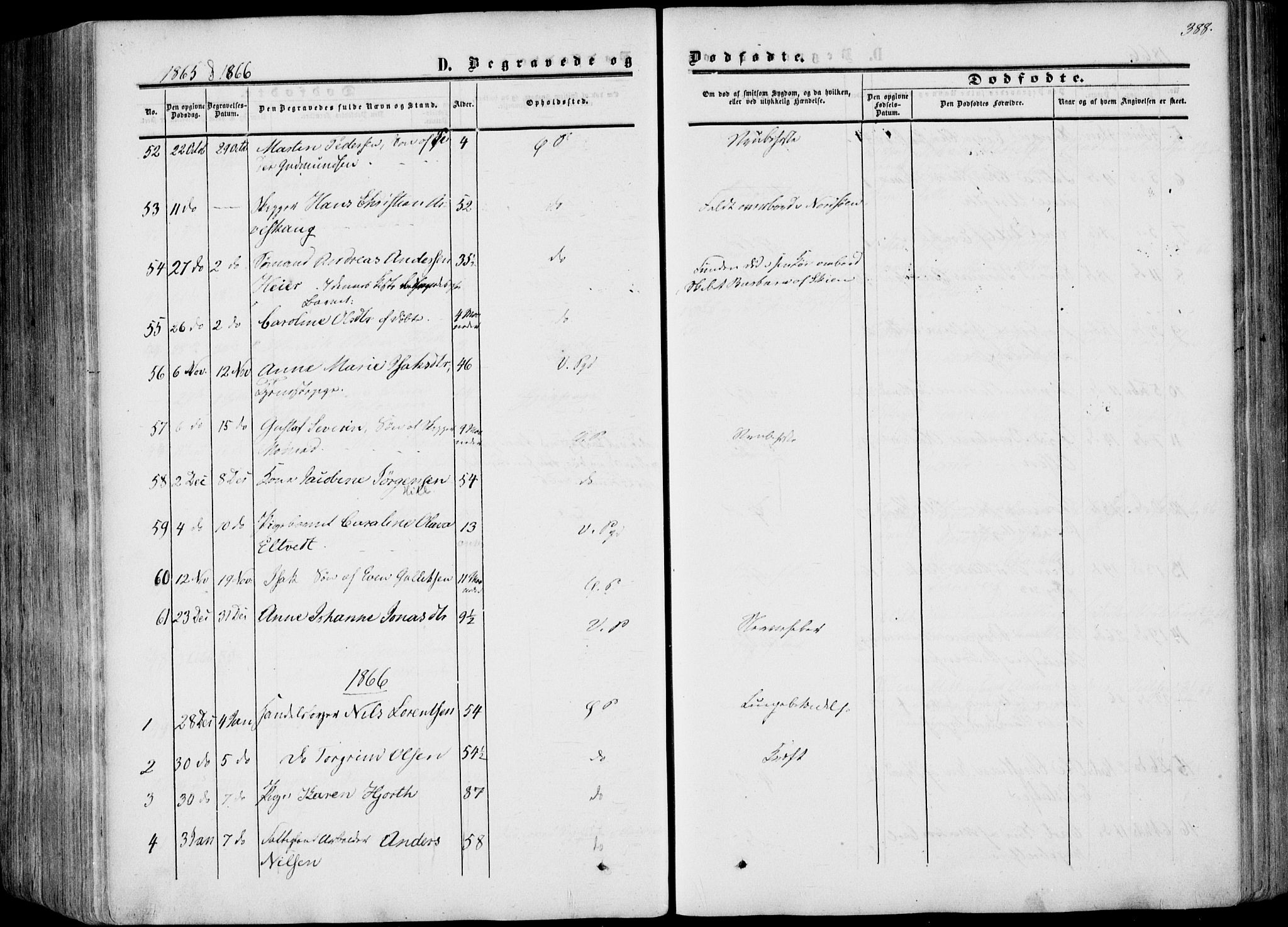 Porsgrunn kirkebøker , SAKO/A-104/F/Fa/L0007: Parish register (official) no. 7, 1858-1877, p. 388