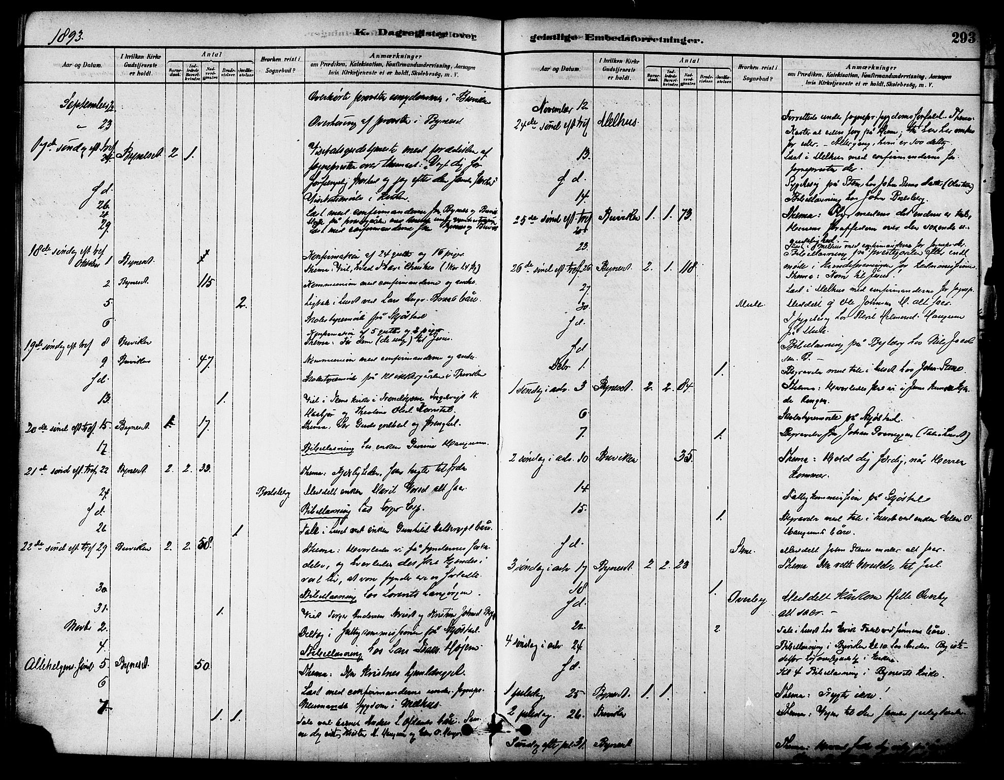 Ministerialprotokoller, klokkerbøker og fødselsregistre - Sør-Trøndelag, SAT/A-1456/612/L0378: Parish register (official) no. 612A10, 1878-1897, p. 293