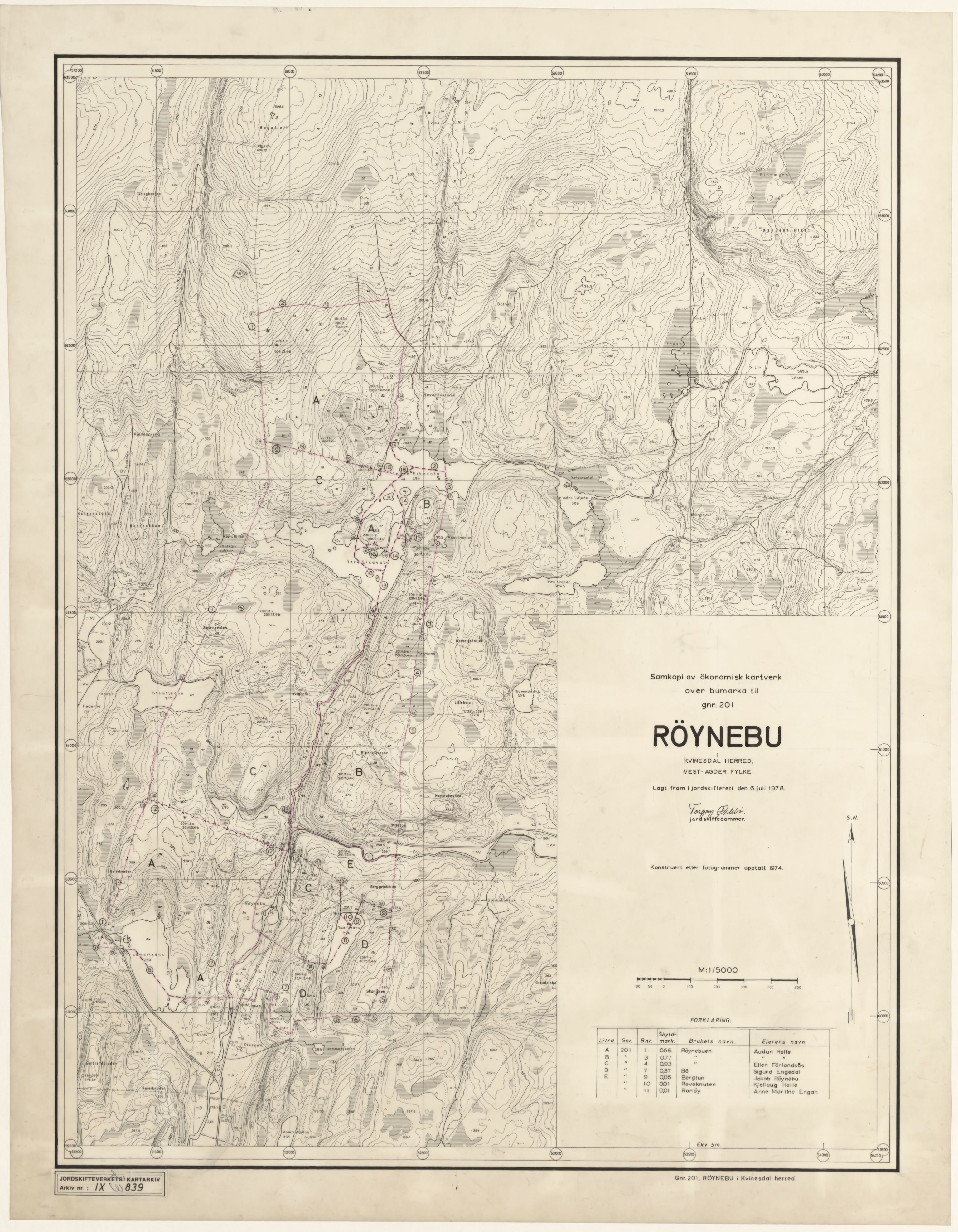 Jordskifteverkets kartarkiv, RA/S-3929/T, 1859-1988, p. 1088