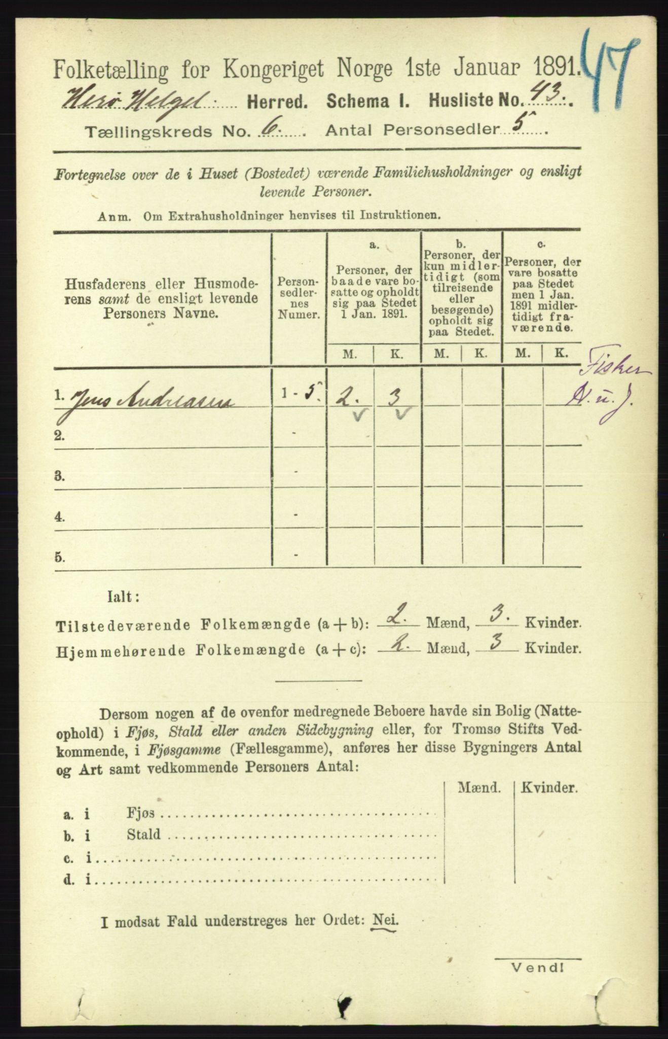 RA, 1891 census for 1818 Herøy, 1891, p. 1912