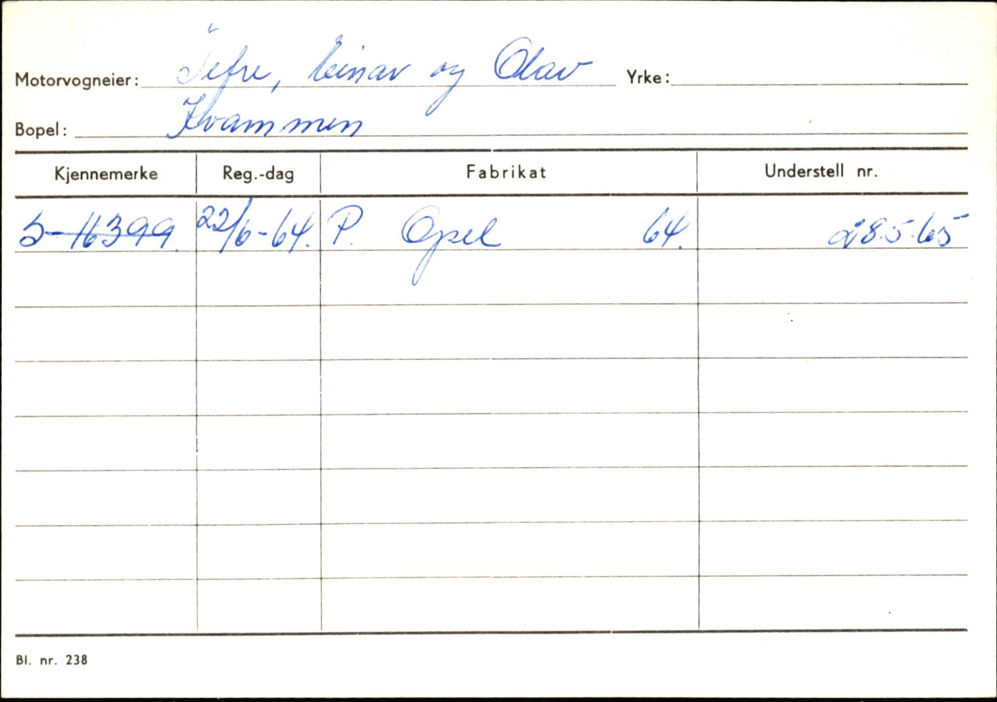 Statens vegvesen, Sogn og Fjordane vegkontor, SAB/A-5301/4/F/L0132: Eigarregister Askvoll A-Å. Balestrand A-Å, 1945-1975, p. 1326