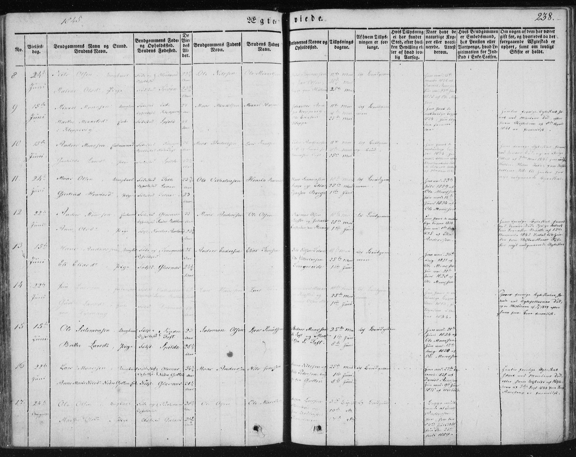 Sund sokneprestembete, AV/SAB-A-99930: Parish register (official) no. A 13, 1835-1849, p. 238