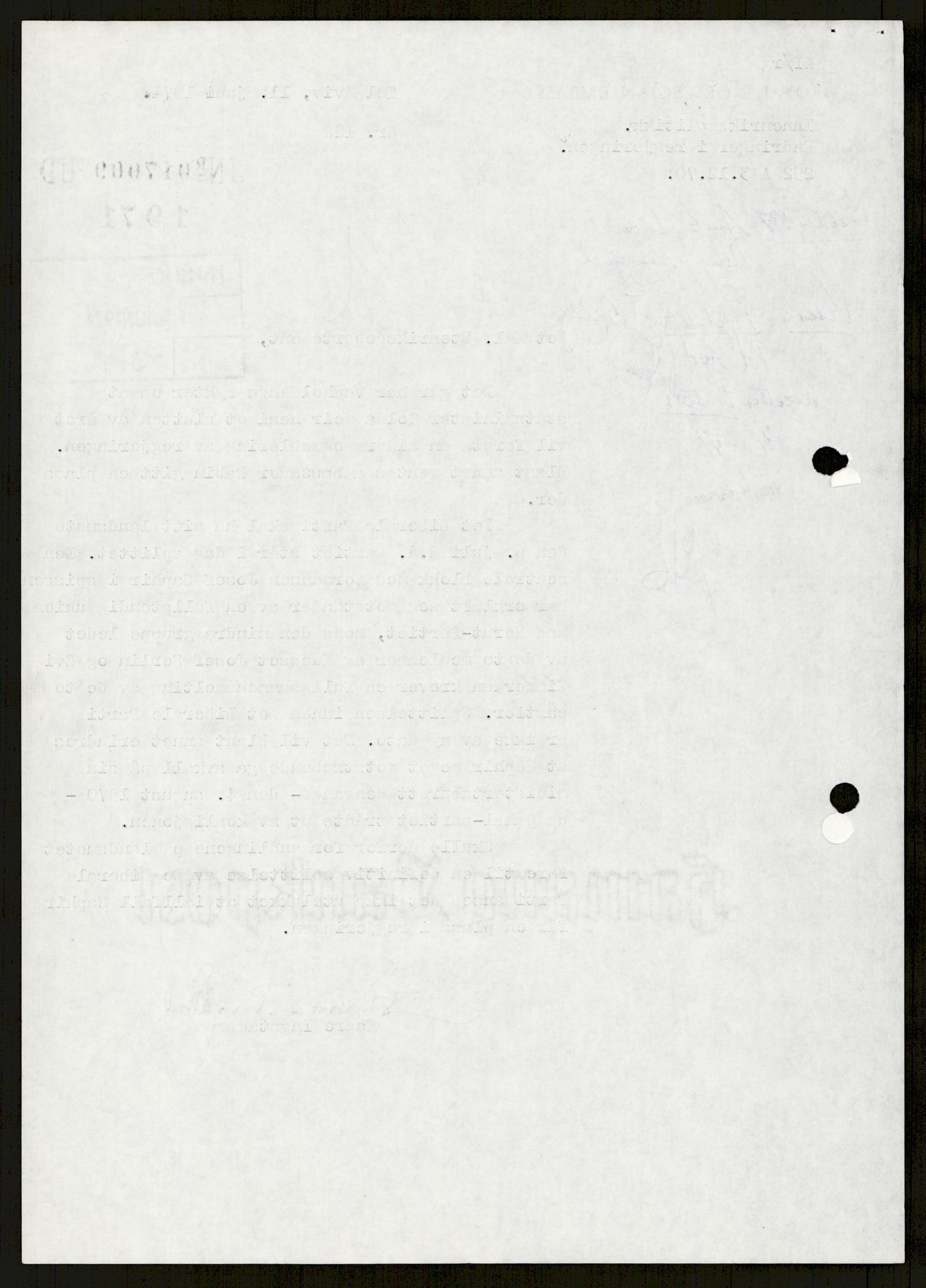 Utenriksdepartementet, hovedarkiv, AV/RA-S-6794/D/Db/Dba/L0776/0003: Verdenspolitikk. Fremmede staters politikk (G.L.) / Israel: Politikk (2 mapper), 1970-1972, p. 165