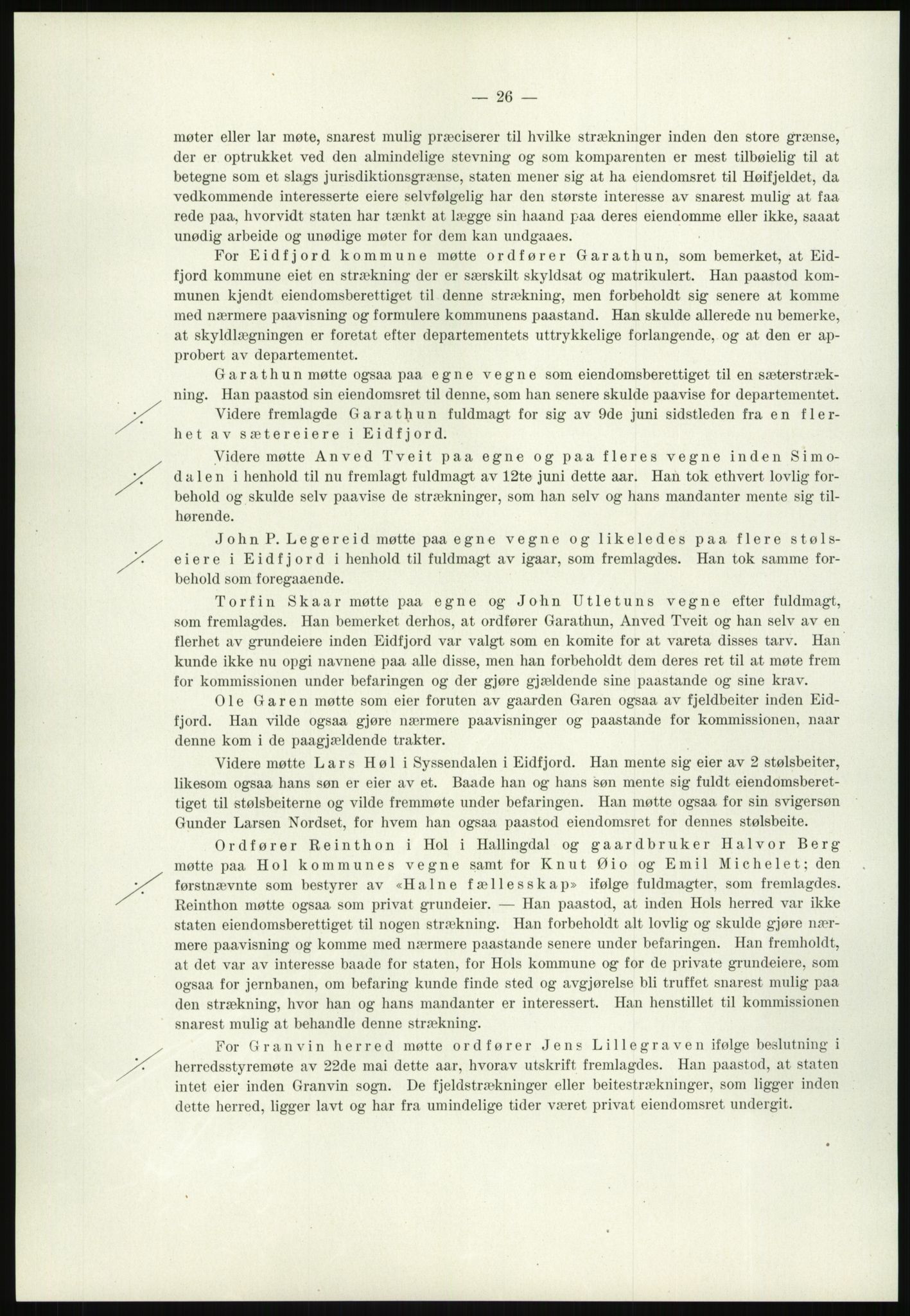 Høyfjellskommisjonen, AV/RA-S-1546/X/Xa/L0001: Nr. 1-33, 1909-1953, p. 36