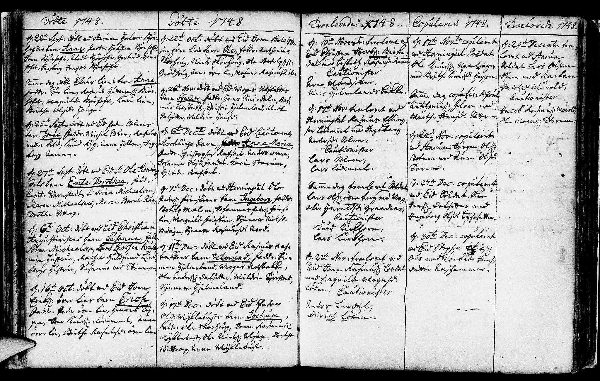 Eid sokneprestembete, SAB/A-82301/H/Haa/Haaa/L0002: Parish register (official) no. A 2, 1741-1769, p. 45