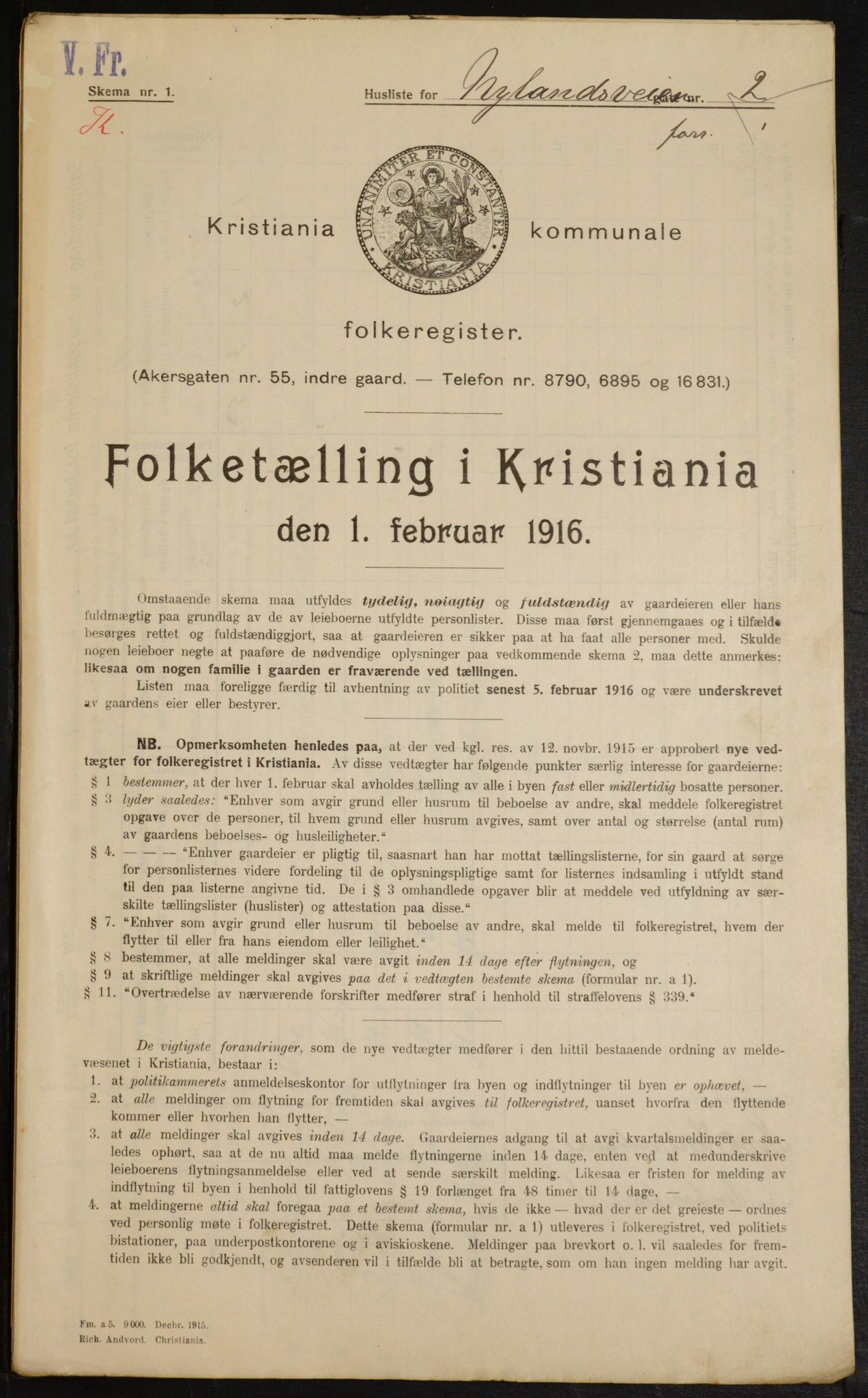 OBA, Municipal Census 1916 for Kristiania, 1916, p. 75773