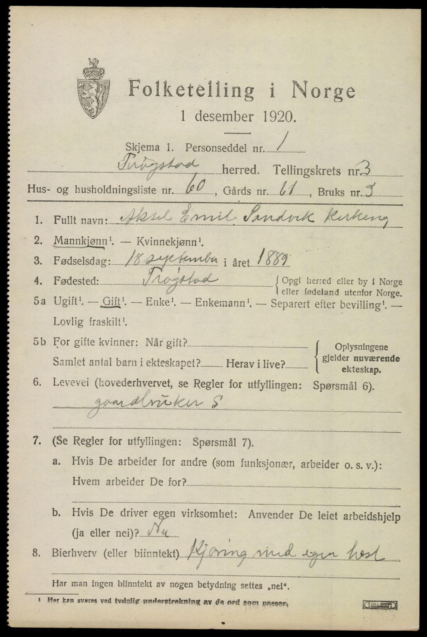 SAO, 1920 census for Trøgstad, 1920, p. 4010