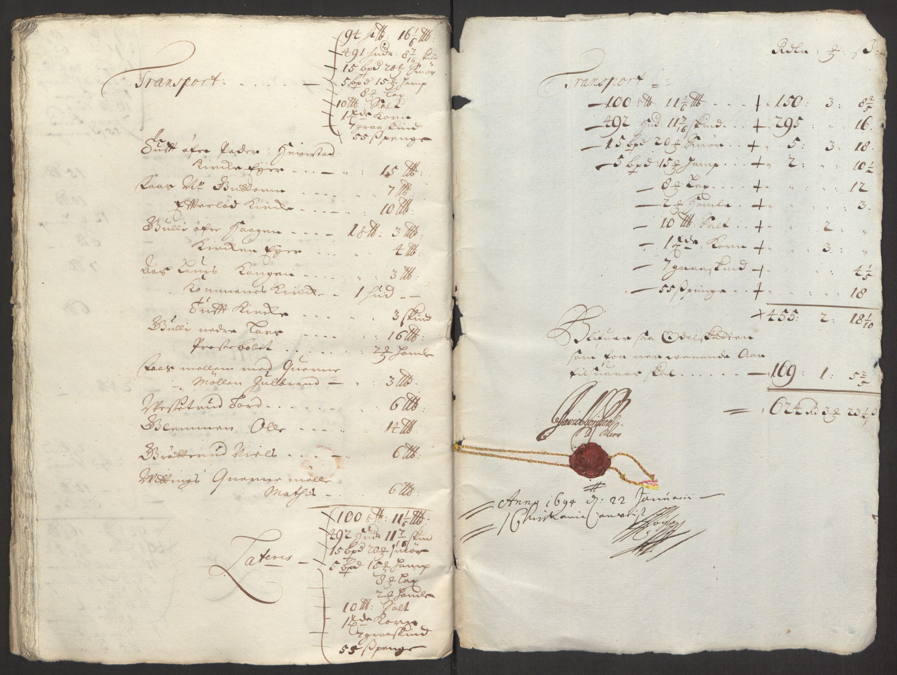 Rentekammeret inntil 1814, Reviderte regnskaper, Fogderegnskap, RA/EA-4092/R24/L1575: Fogderegnskap Numedal og Sandsvær, 1692-1695, p. 178