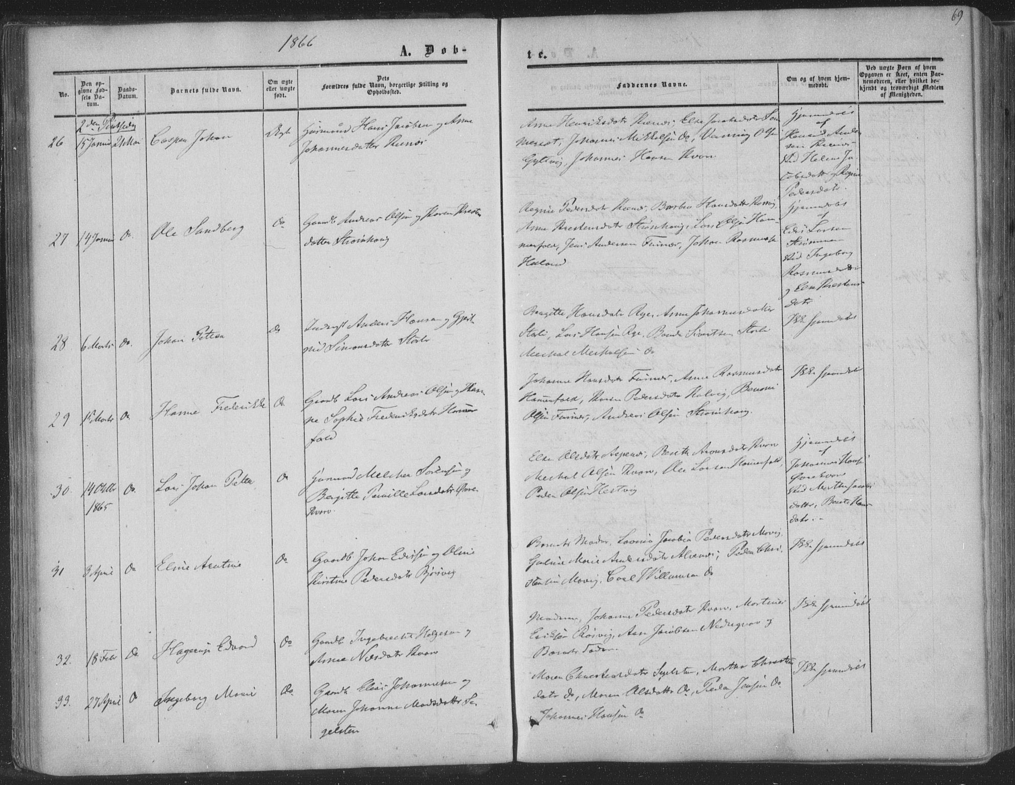 Ministerialprotokoller, klokkerbøker og fødselsregistre - Nordland, AV/SAT-A-1459/853/L0770: Parish register (official) no. 853A09, 1857-1870, p. 69