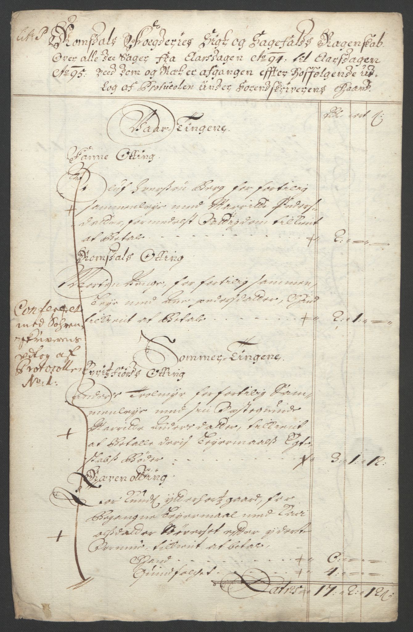 Rentekammeret inntil 1814, Reviderte regnskaper, Fogderegnskap, RA/EA-4092/R55/L3651: Fogderegnskap Romsdal, 1693-1694, p. 288