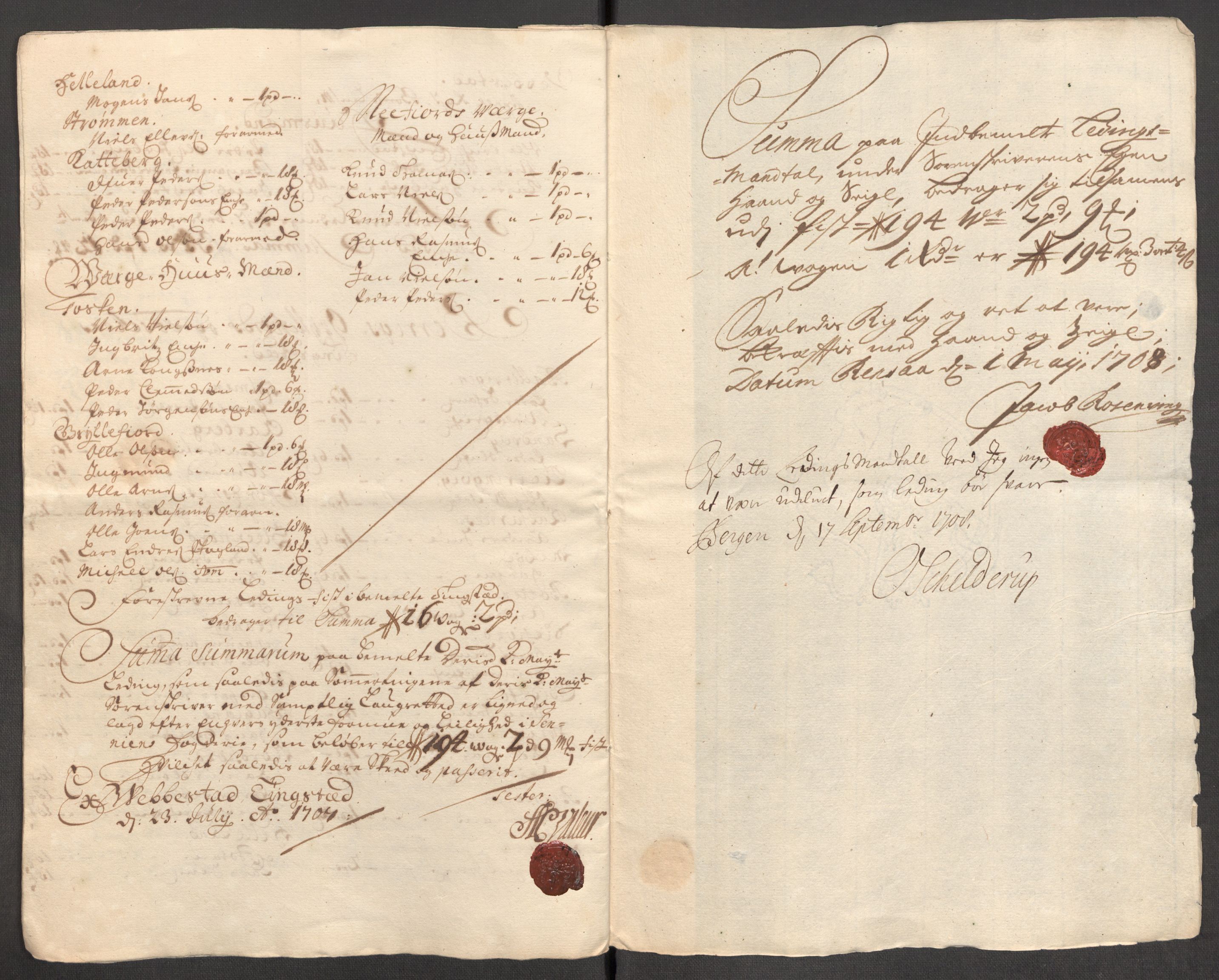 Rentekammeret inntil 1814, Reviderte regnskaper, Fogderegnskap, AV/RA-EA-4092/R68/L4756: Fogderegnskap Senja og Troms, 1705-1707, p. 372