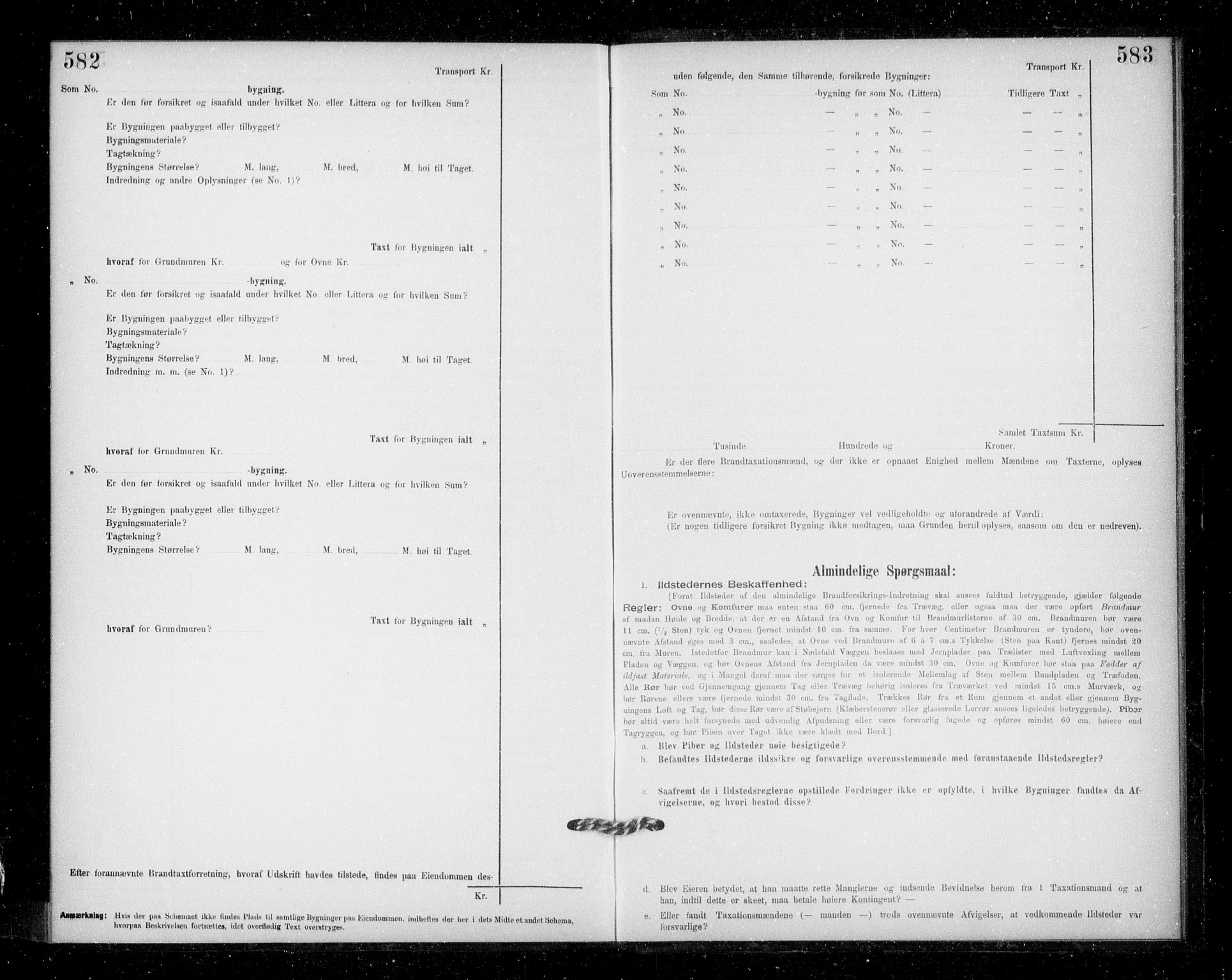 Lensmannen i Jondal, AV/SAB-A-33101/0012/L0005: Branntakstprotokoll, skjematakst, 1894-1951, p. 582-583