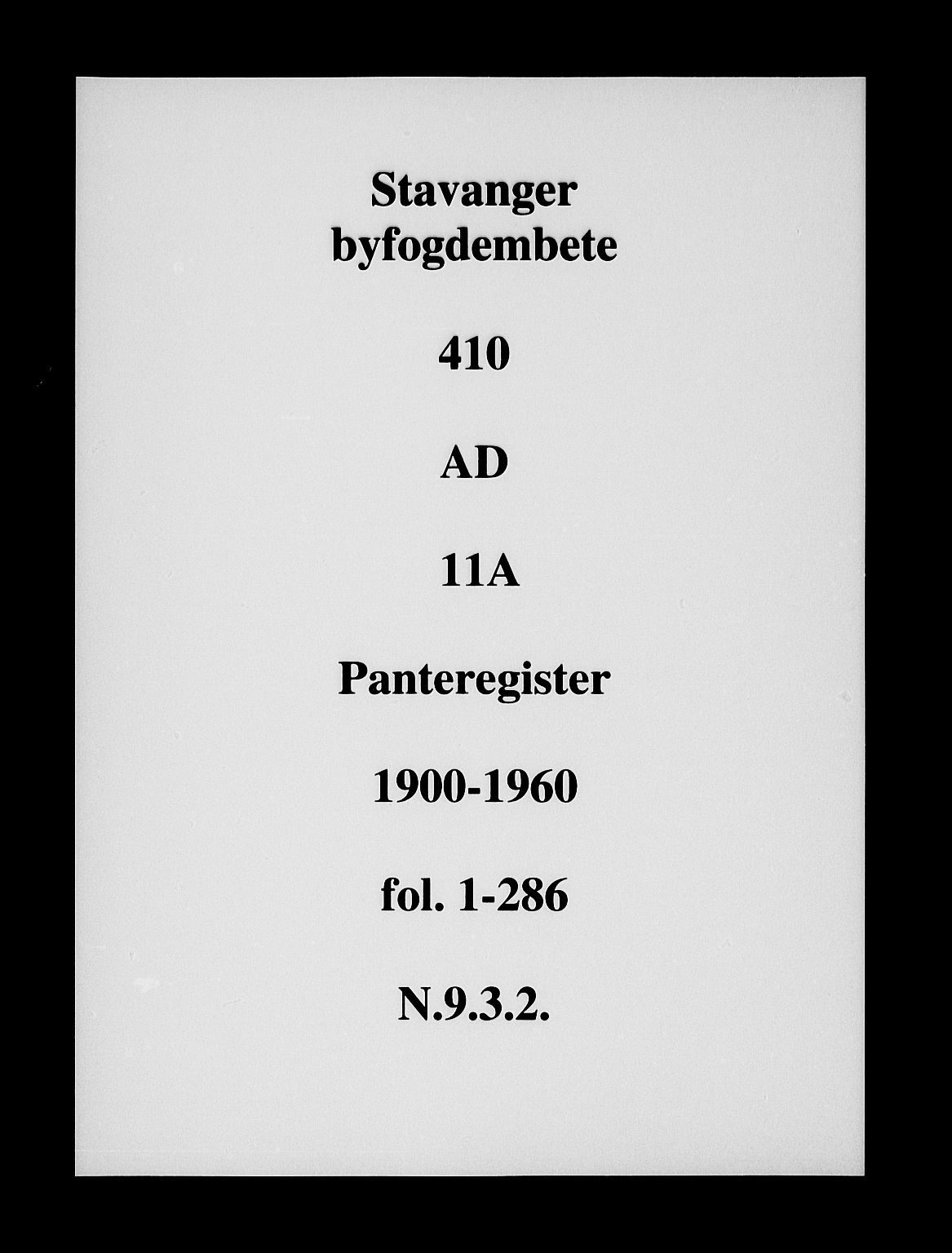 Stavanger byfogd, SAST/A-101408/001/4/41/410/410AD/L0011A: Mortgage register no. AD 11A, 1900