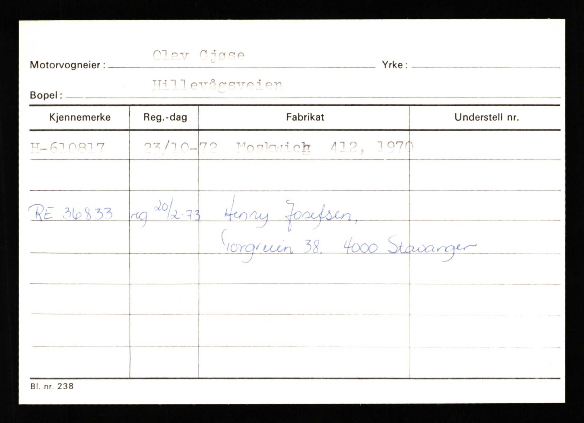 Stavanger trafikkstasjon, AV/SAST-A-101942/0/G/L0012: Registreringsnummer: 363571 - 800000, 1930-1971, p. 1994