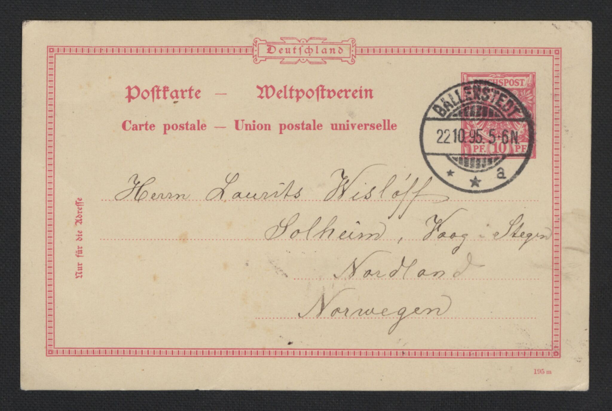 Wisløff-slekten, AV/RA-PA-0865/G/L0005: Familiebrev, 1820-1896, p. 92