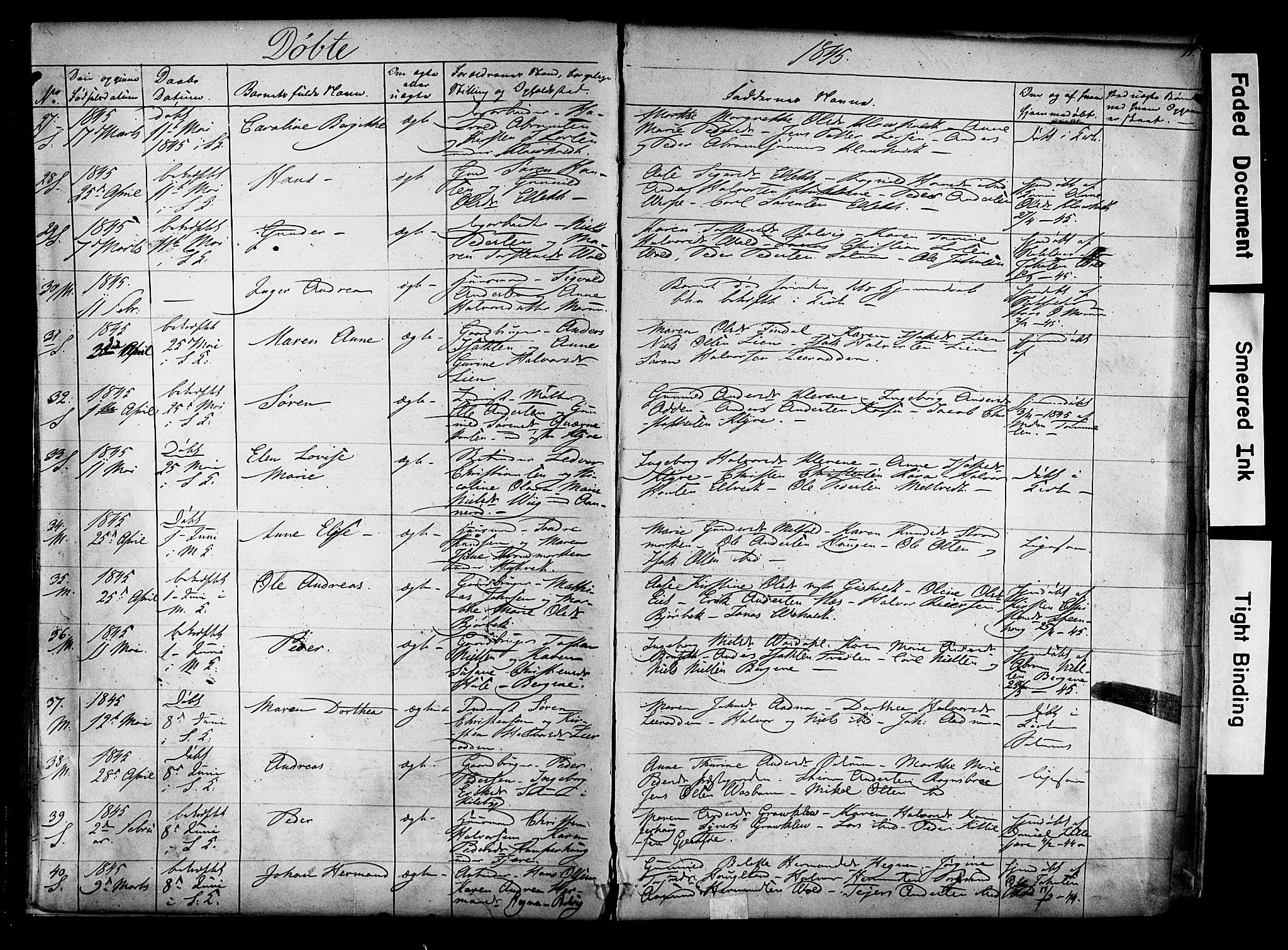 Solum kirkebøker, AV/SAKO-A-306/F/Fa/L0006: Parish register (official) no. I 6, 1844-1855, p. 11