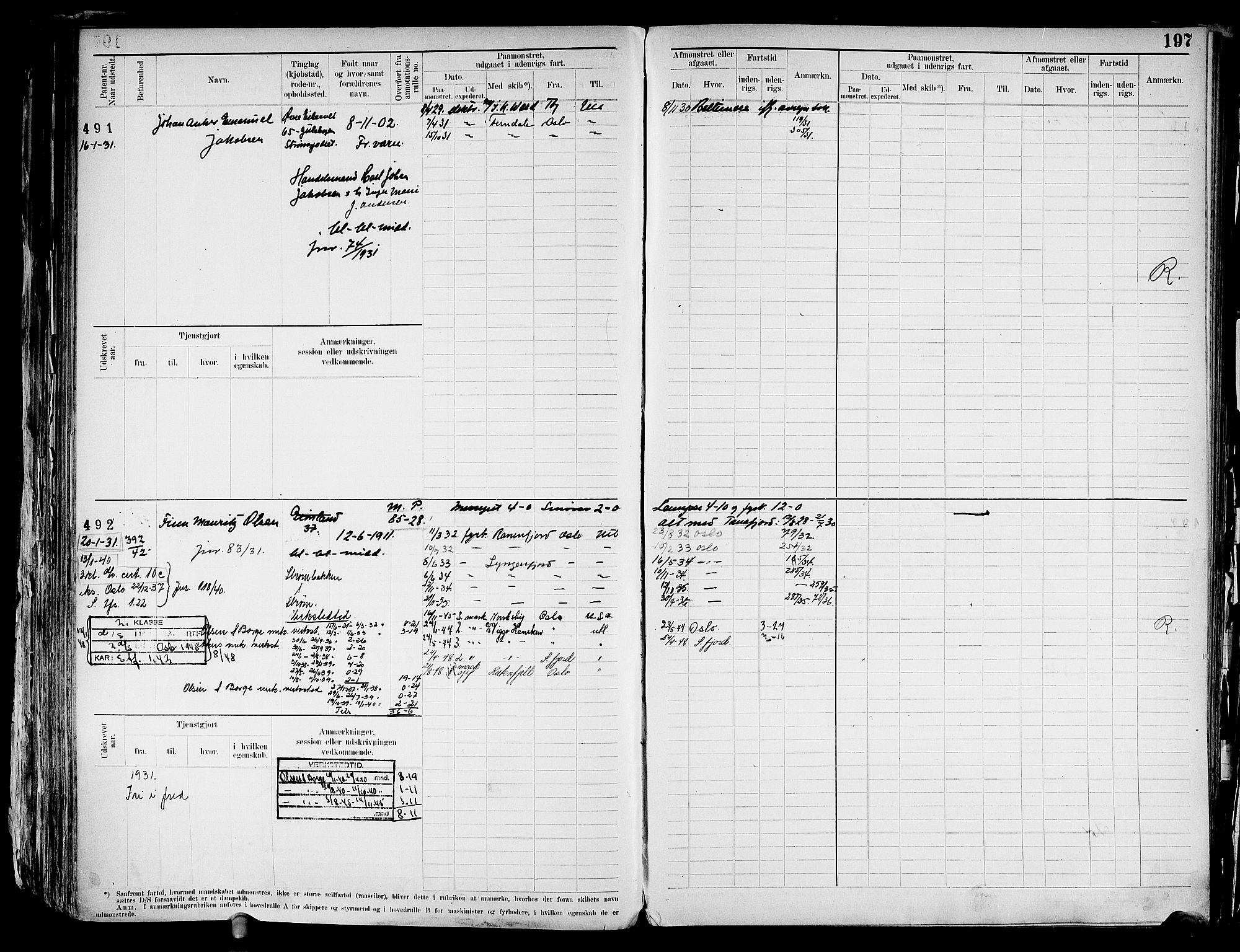 Drammen innrulleringsdistrikt, SAKO/A-781/F/Fd/L0003: Maskinist- og fyrbøterrulle, 1904-1948, p. 204