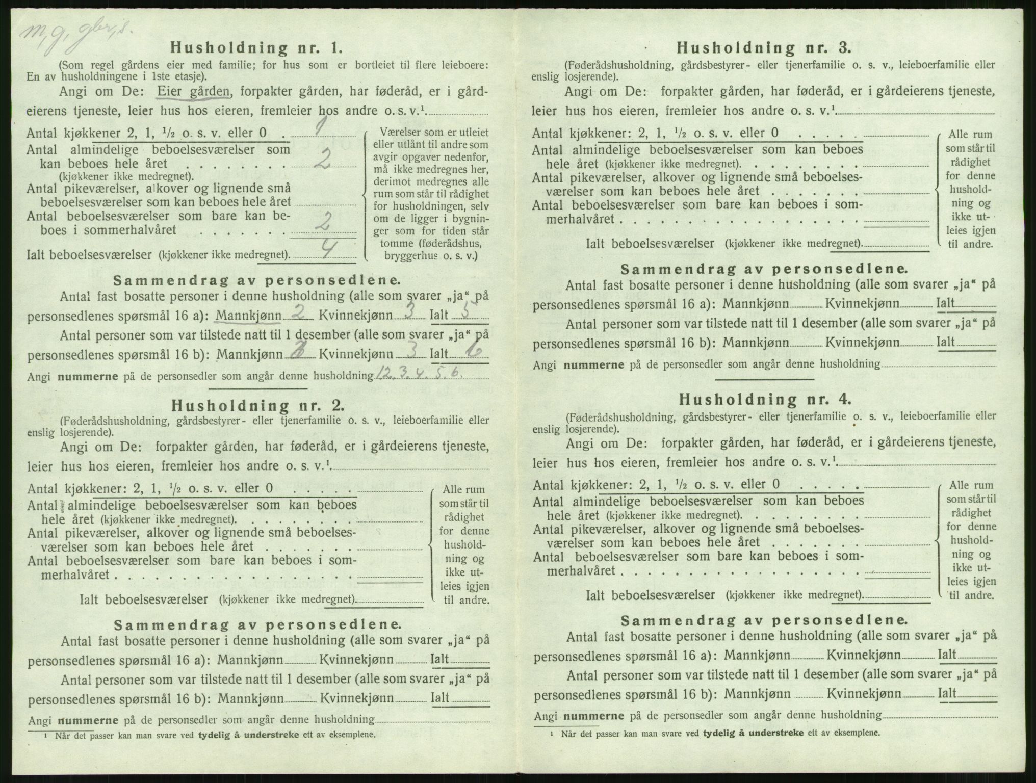 SAT, 1920 census for Aukra, 1920, p. 344