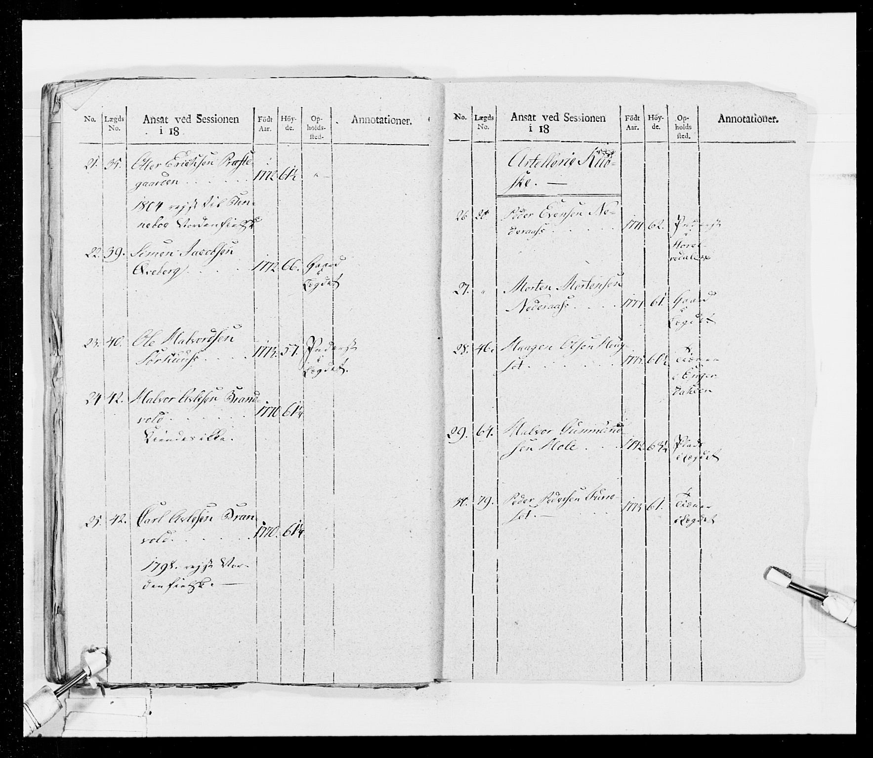 Generalitets- og kommissariatskollegiet, Det kongelige norske kommissariatskollegium, AV/RA-EA-5420/E/Eh/L0026: Skiløperkompaniene, 1805-1810, p. 459