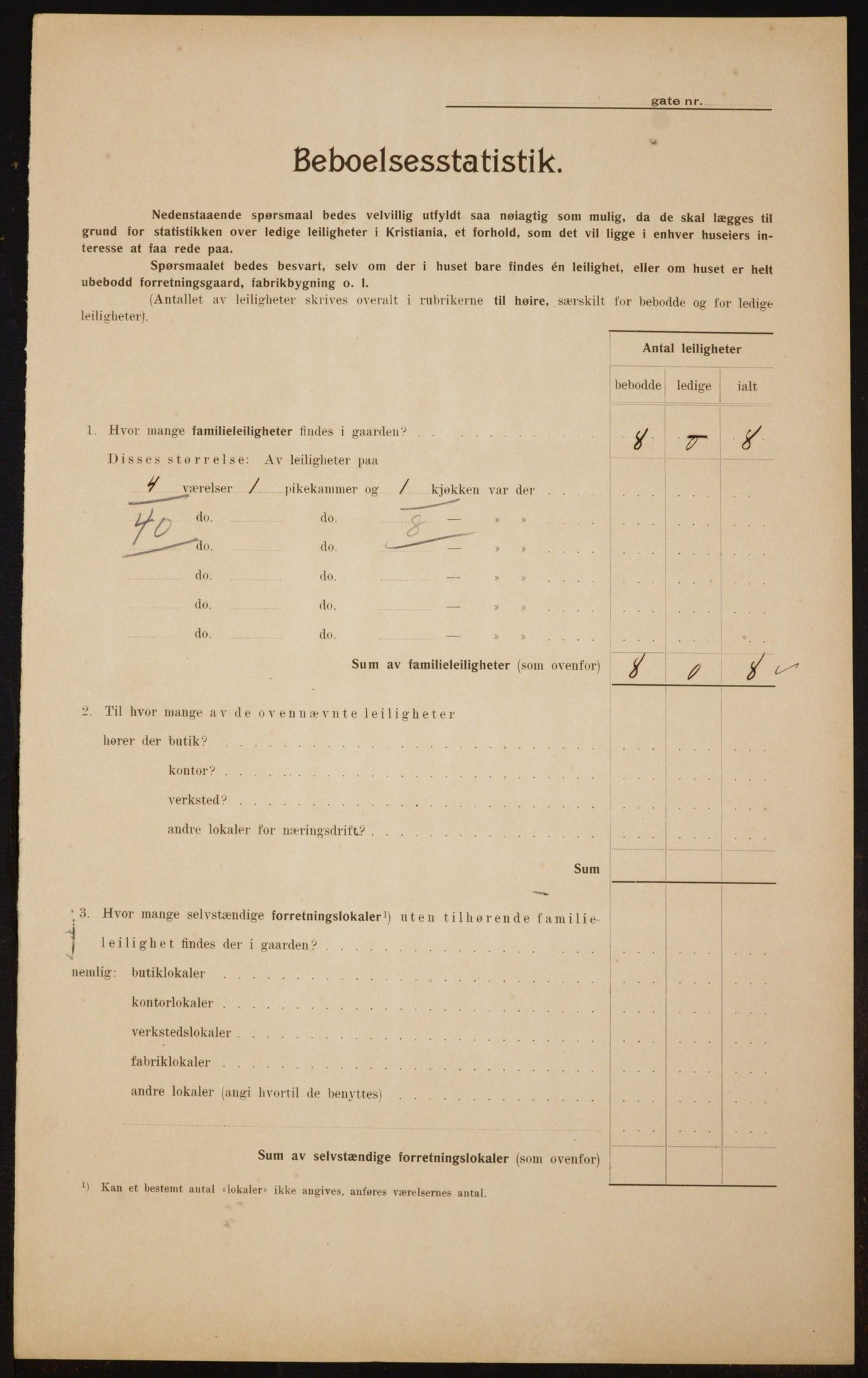 OBA, Municipal Census 1910 for Kristiania, 1910, p. 55280